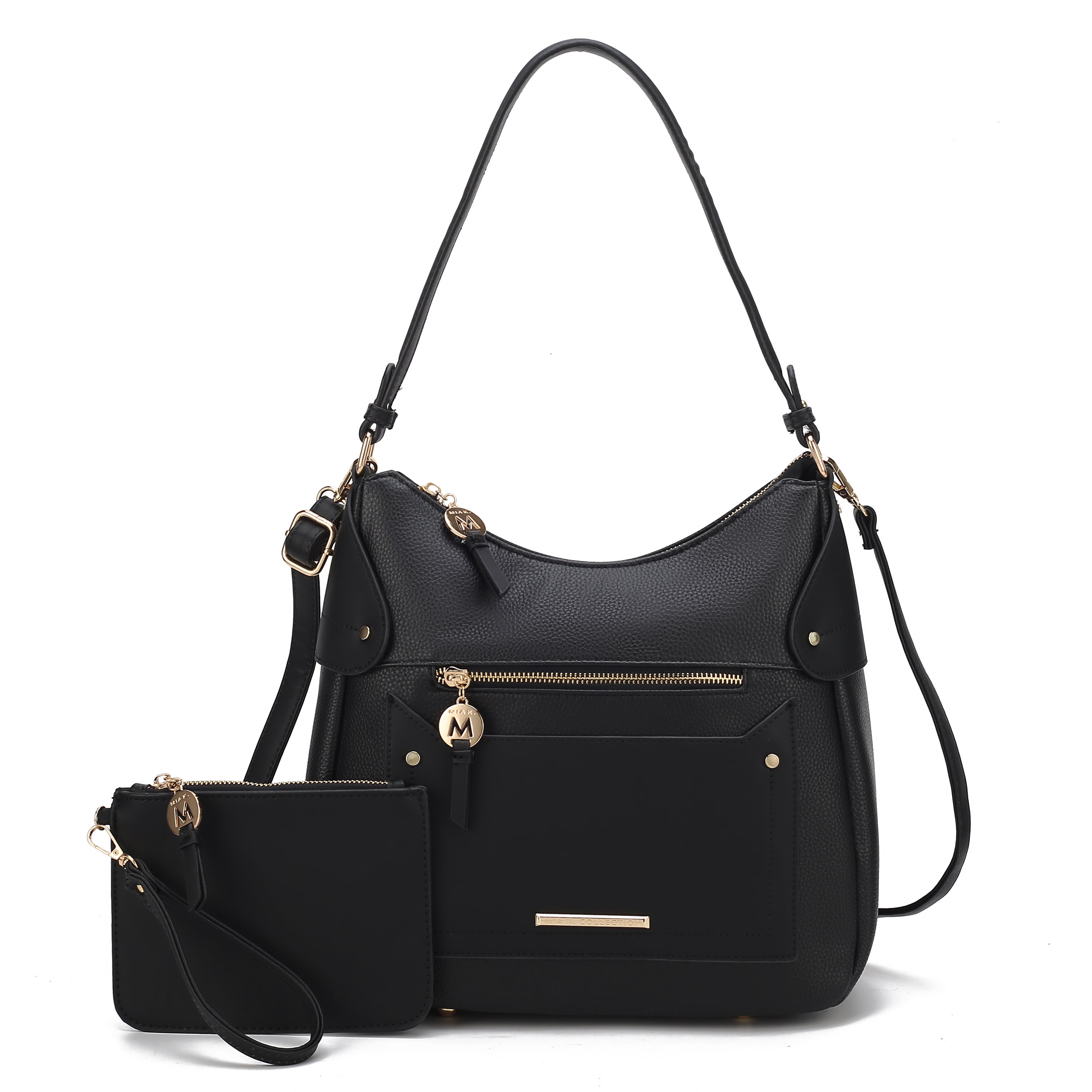  MKF Collection Maeve Shoulder Bag and Set - Black - Bonton