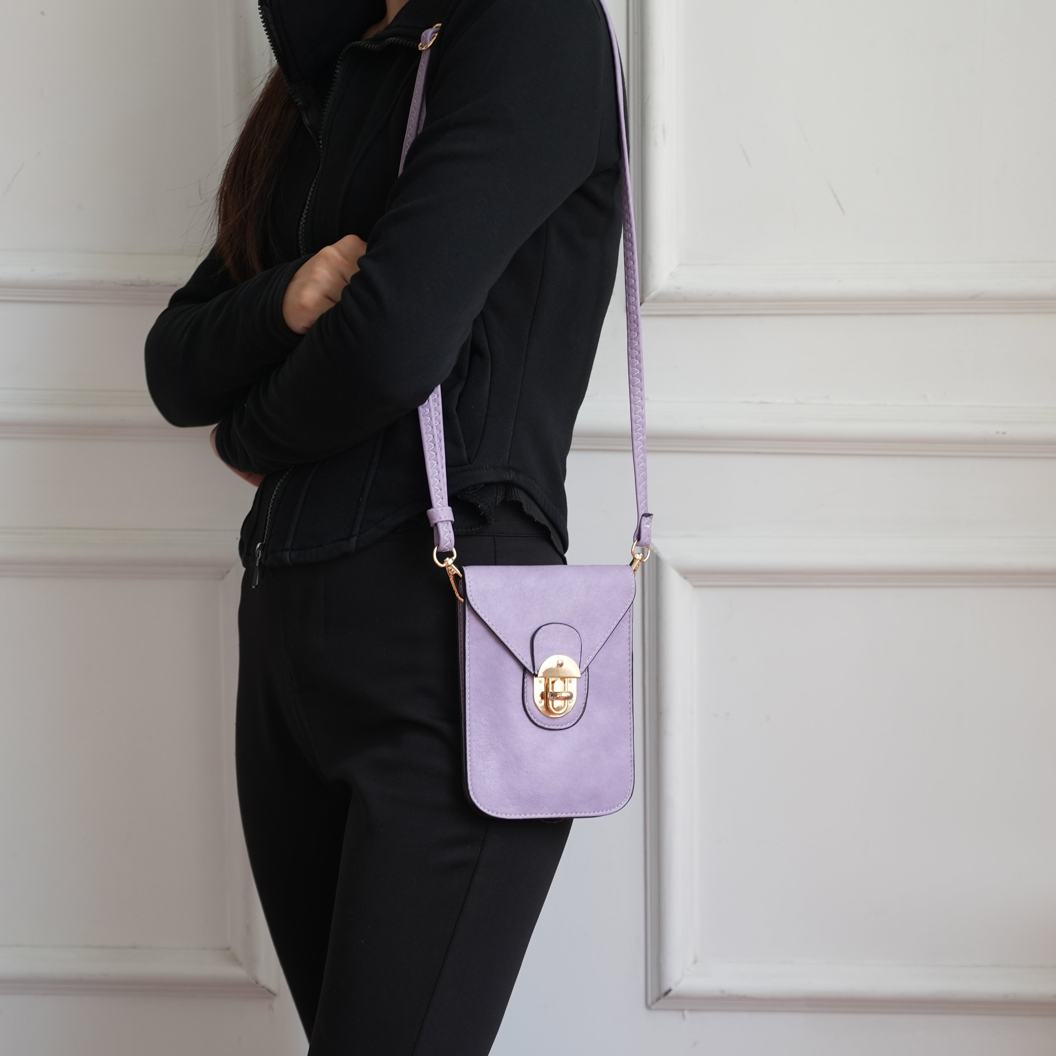  MKF Collection Kianna Phone Crossbody Bag - Charcoal Grey - Bonton