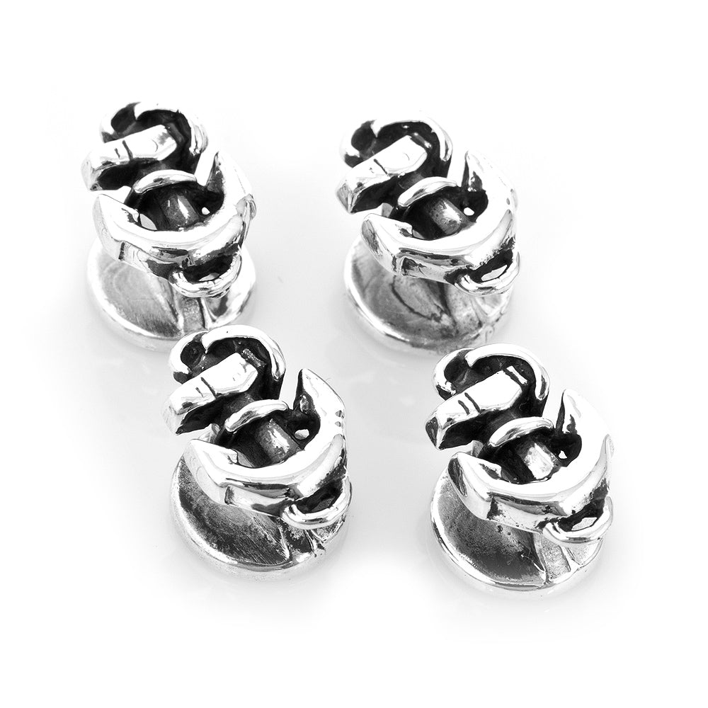  Cufflinks Sterling Anchor Studs - Default Title - Bonton