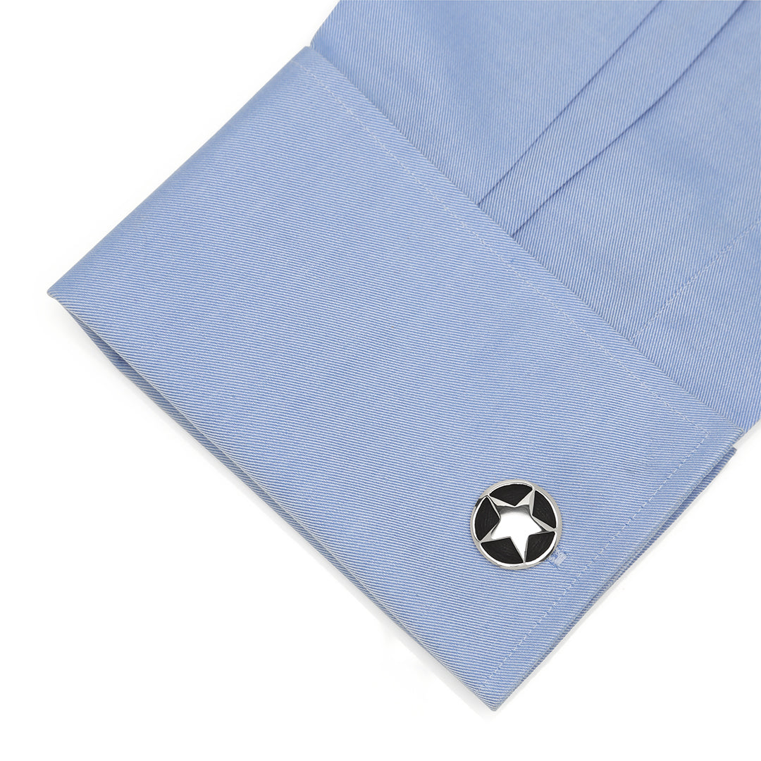  Cufflinks Antique Star Cuff Links - Default Title - Bonton