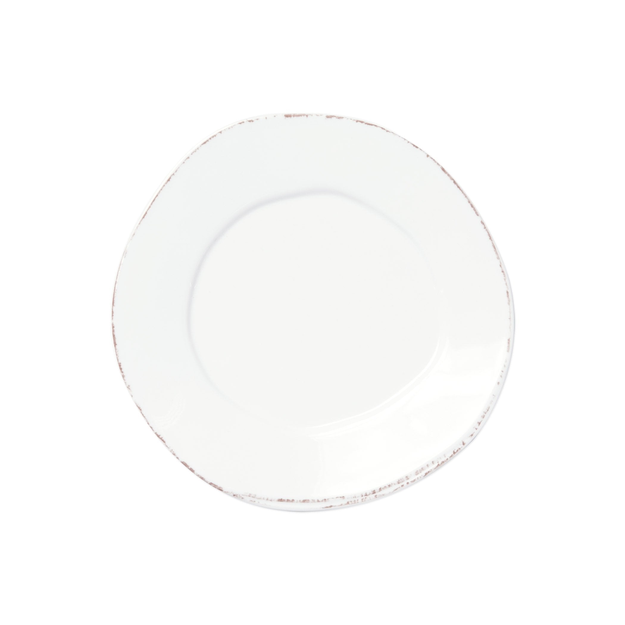  Vietri Melamine Lastra White Salad Plate - White - Bonton