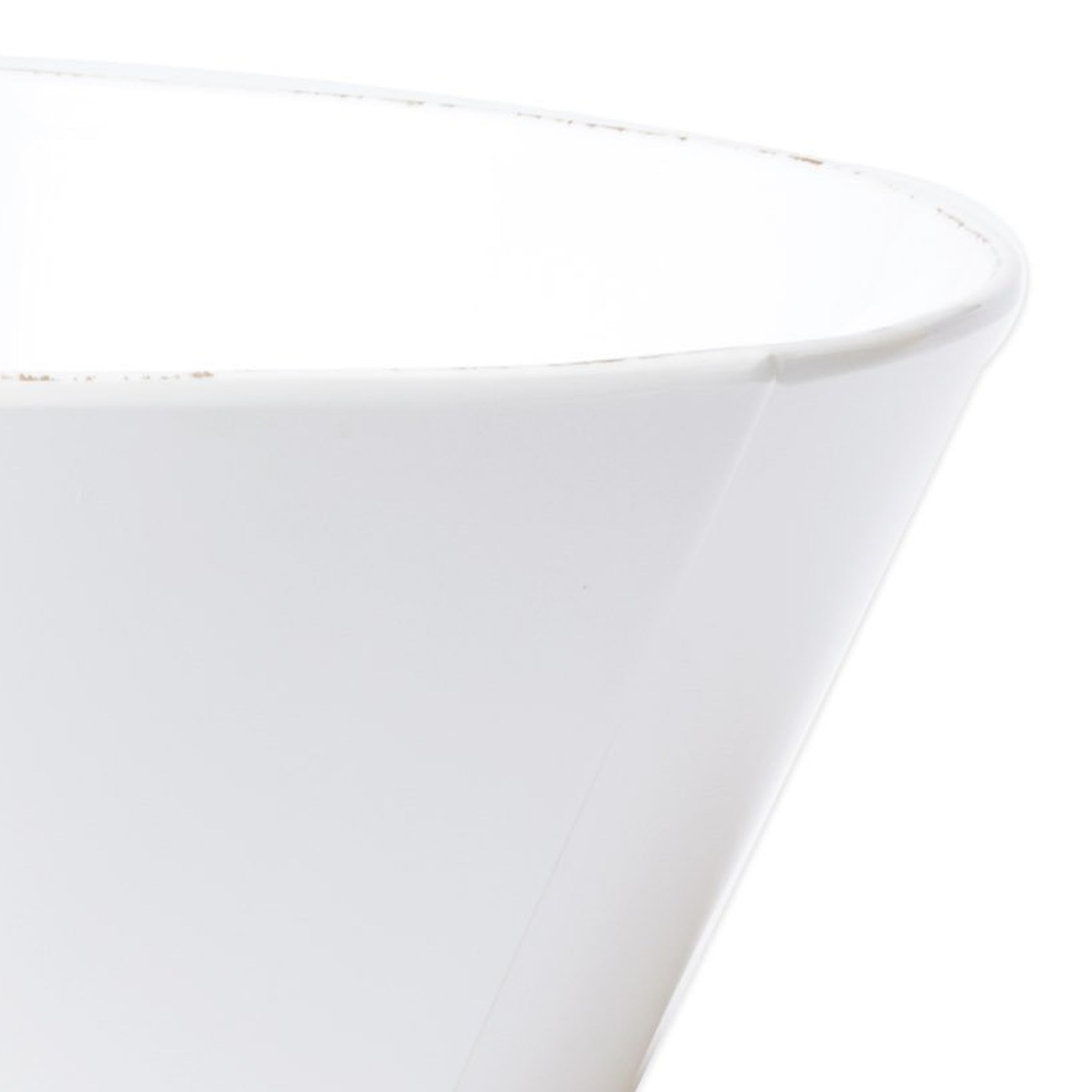  Vietri Melamine Lastra White Large Stacking Serving Bowl - White - Bonton