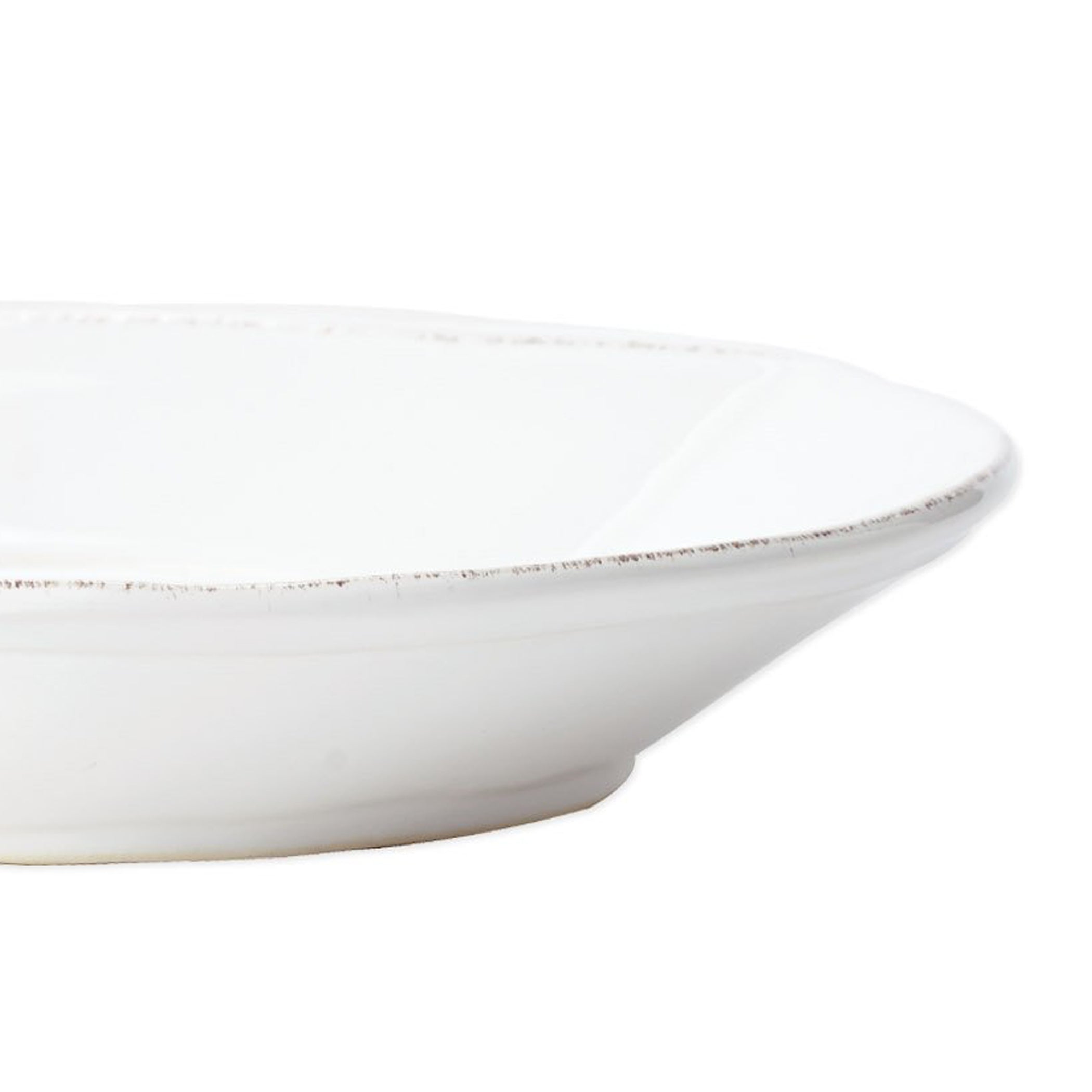  Vietri Melamine Lastra White Pasta Bowl - White - Bonton