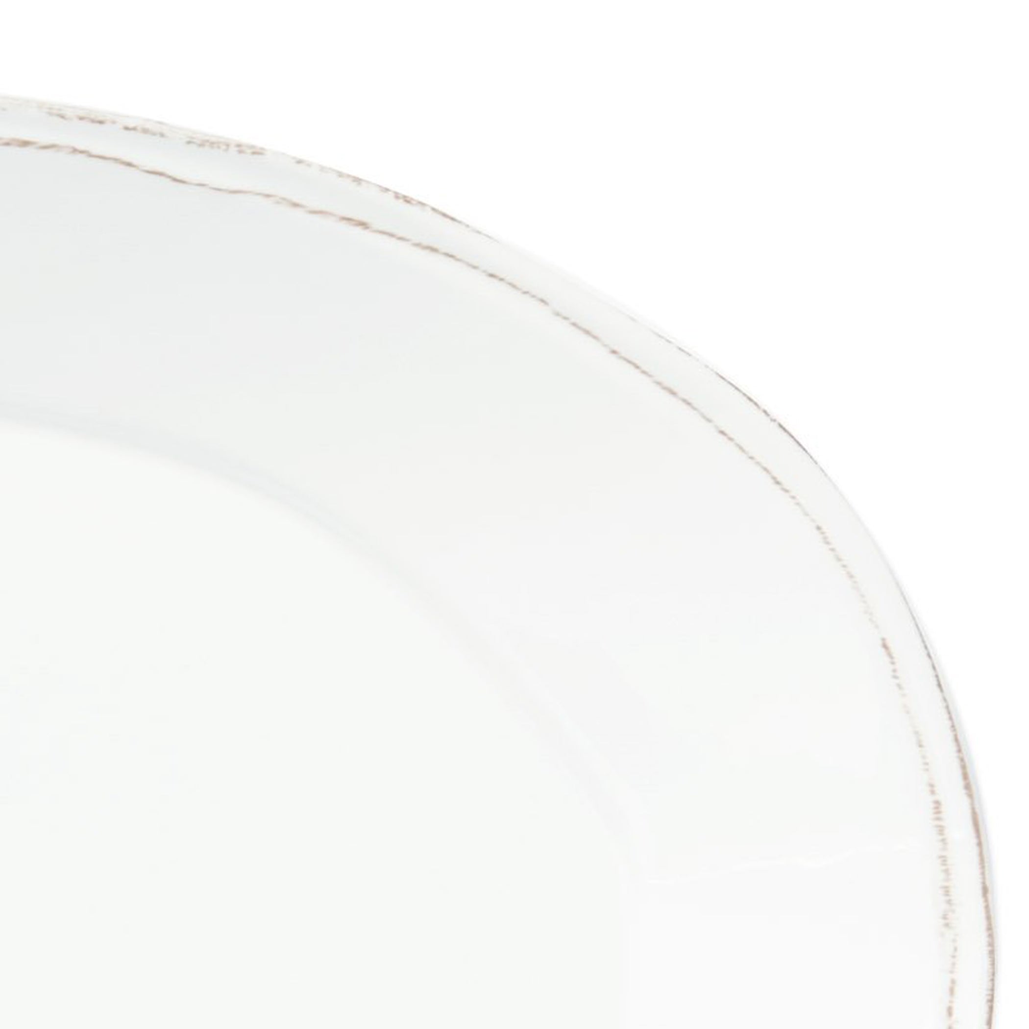  Vietri Melamine Lastra White Oval Platter - White - Bonton