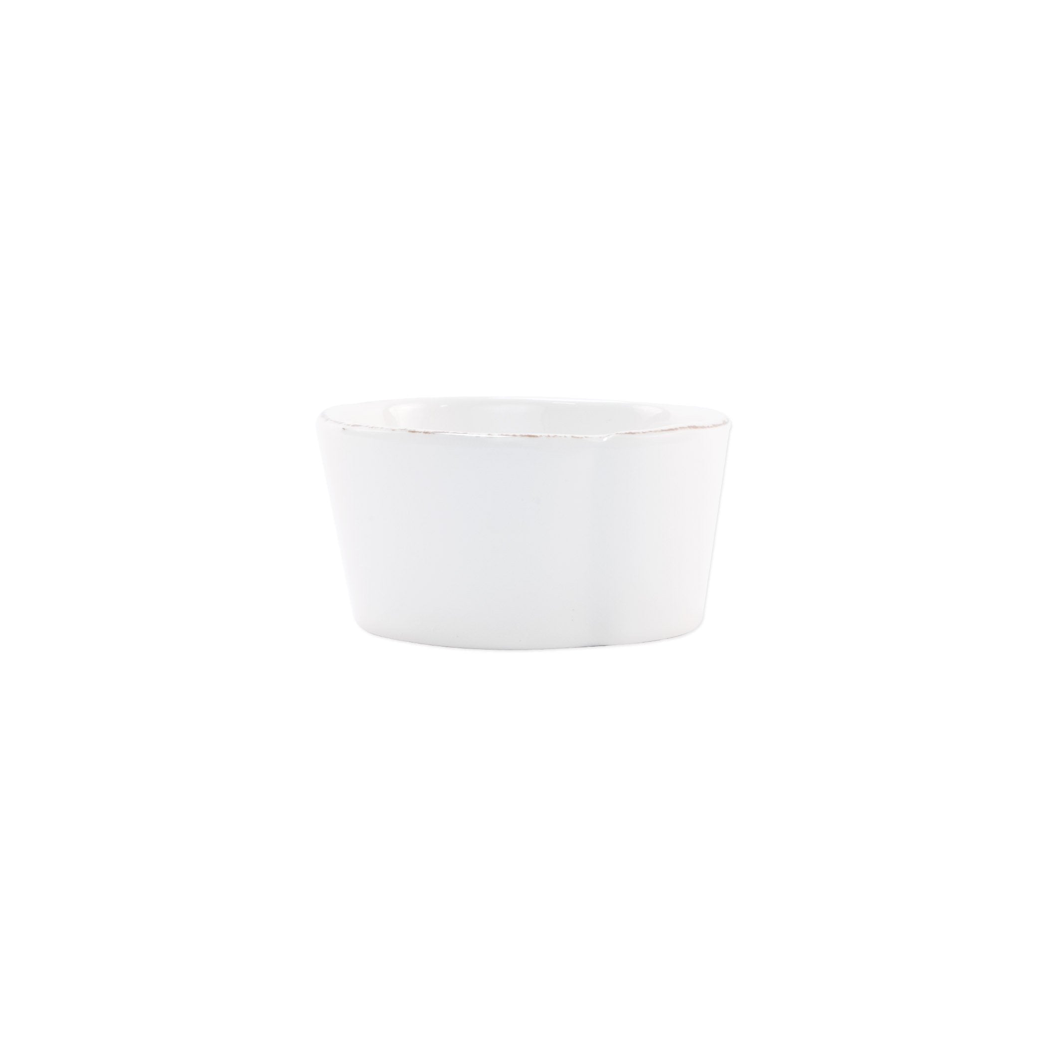  Vietri Melamine Lastra White Condiment Bowl - White - Bonton