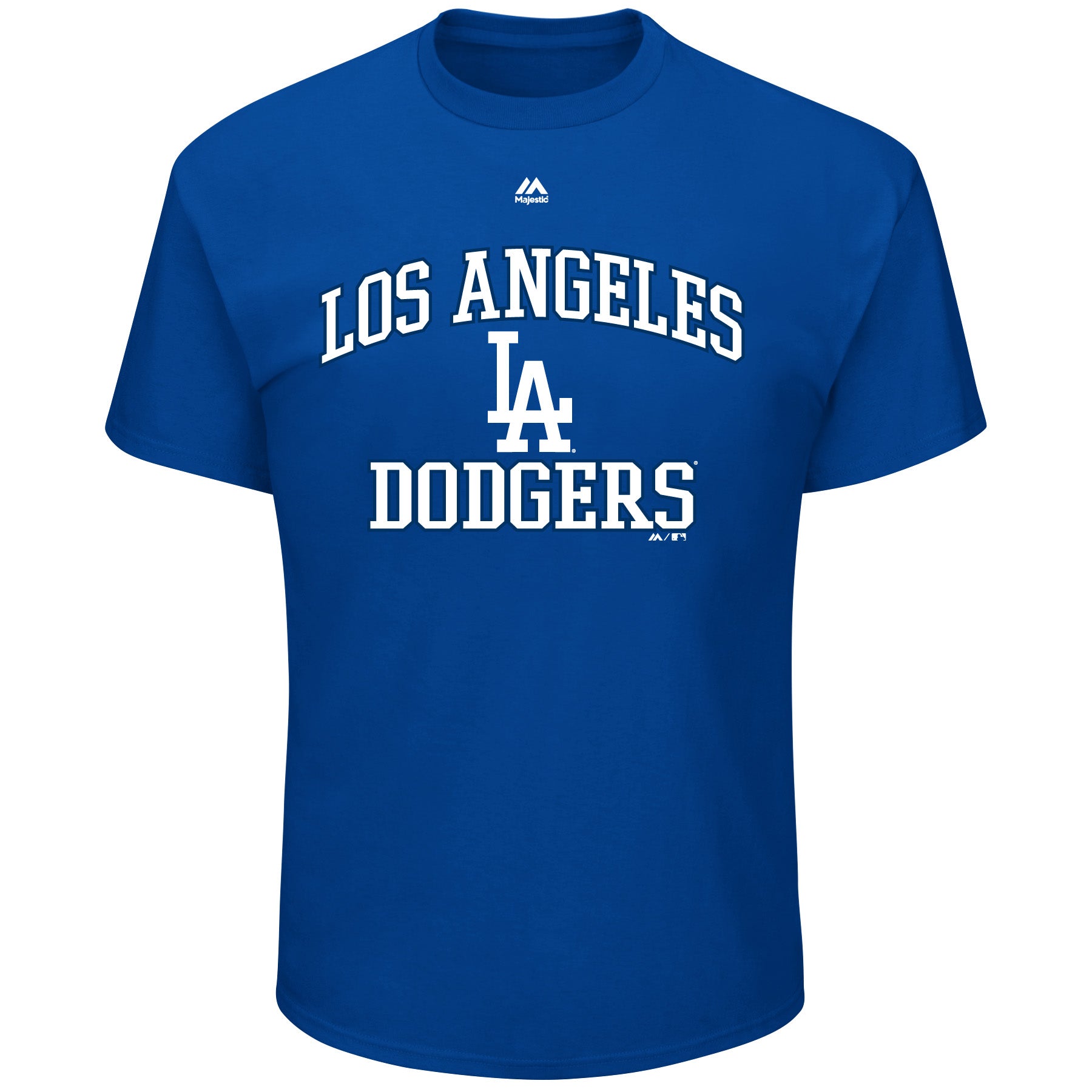  Mens Big And Tall Team Logo Short Sleeve Tee Shirt - Los Angeles Dodgers - Royal - Bonton