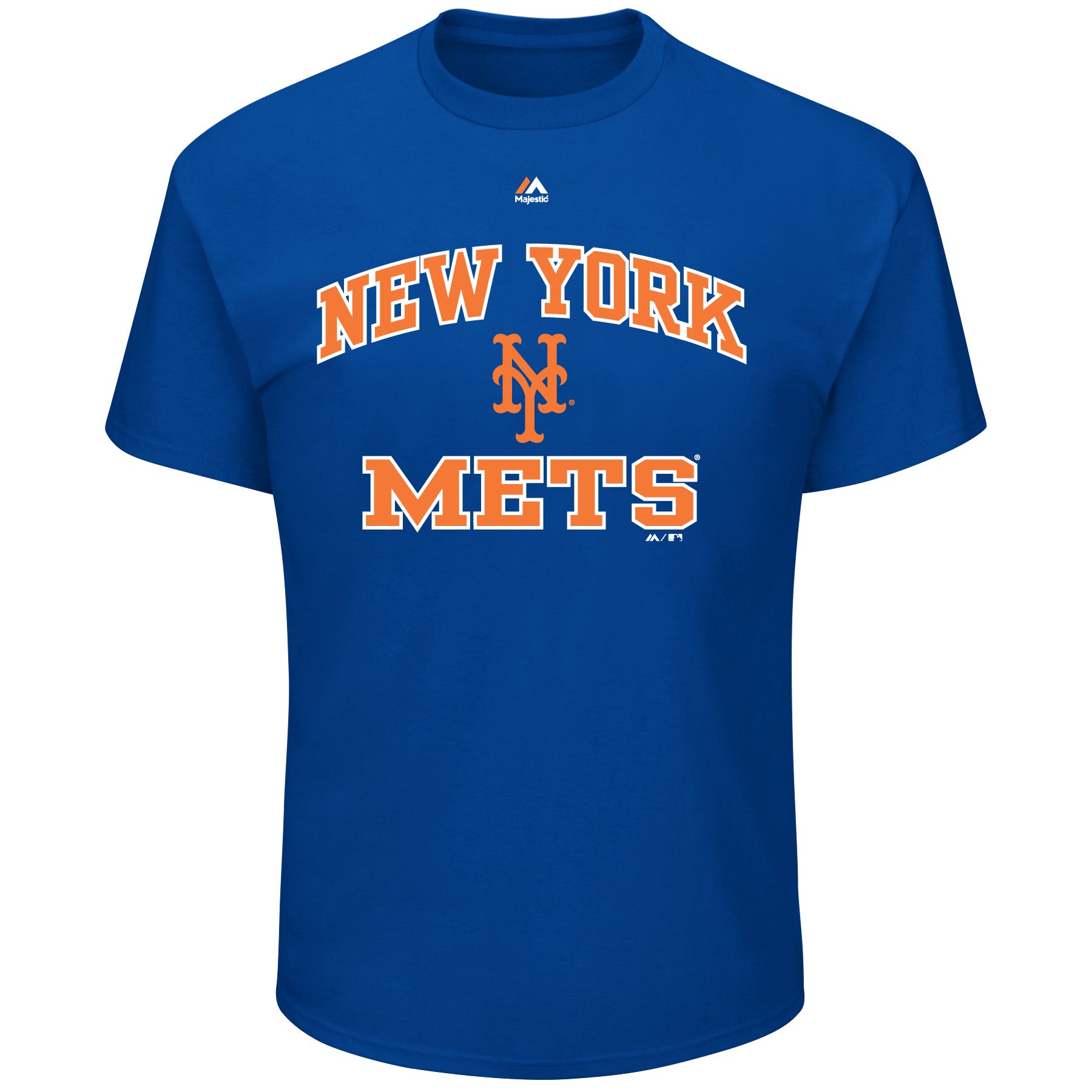  Mens Big And Tall Team Logo Short Sleeve Tee Shirt - New York Mets - Royal - Bonton