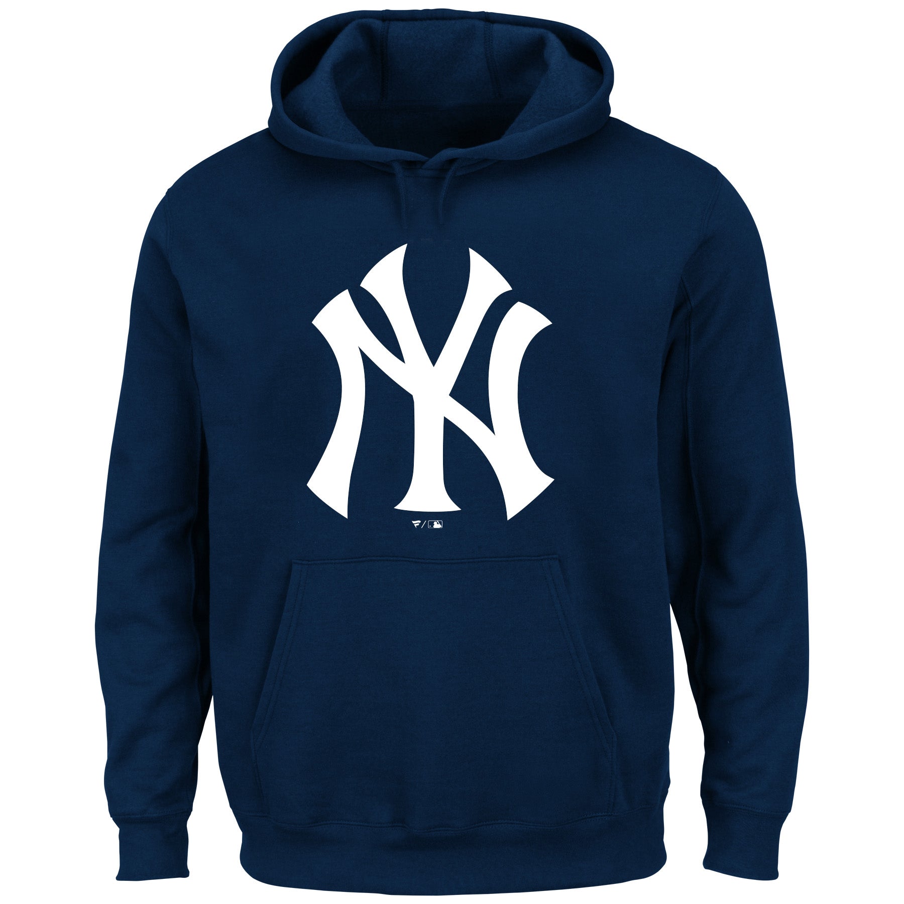  Fanatics Mens Big And Tall Team Pullover Fleece Hoodie with Front Pouch - New York Yankees - Navy - Bonton