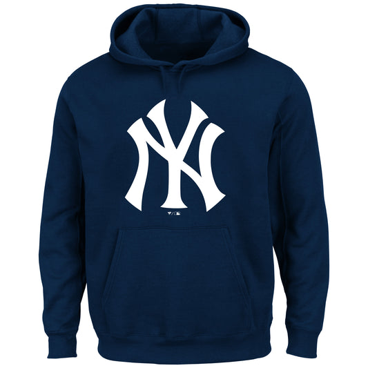 Mens Big And Tall Team Pullover Fleece Hoodie with Front Pouch - New York Yankees
