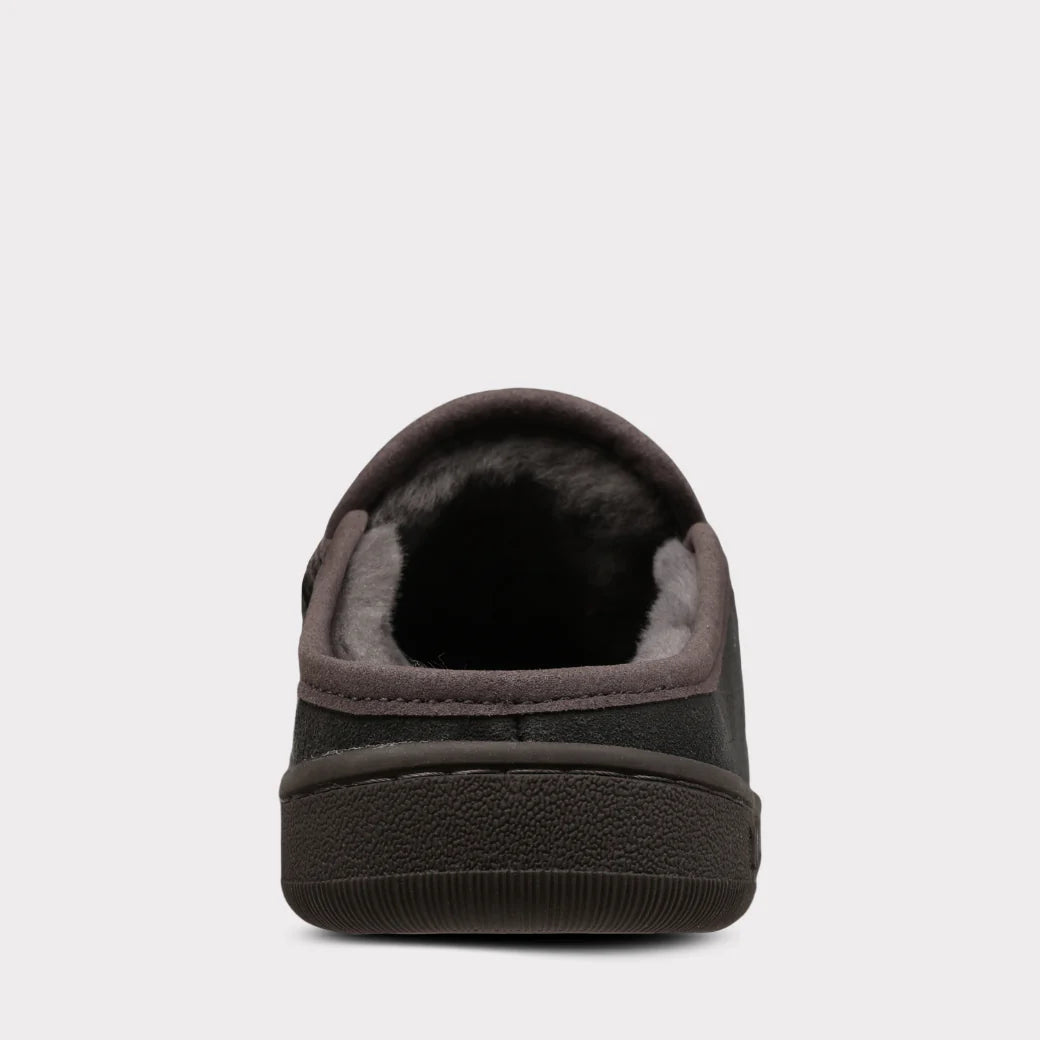  Mykos Craig Men's Slip-on Mule Slipper - Charcoal - Bonton