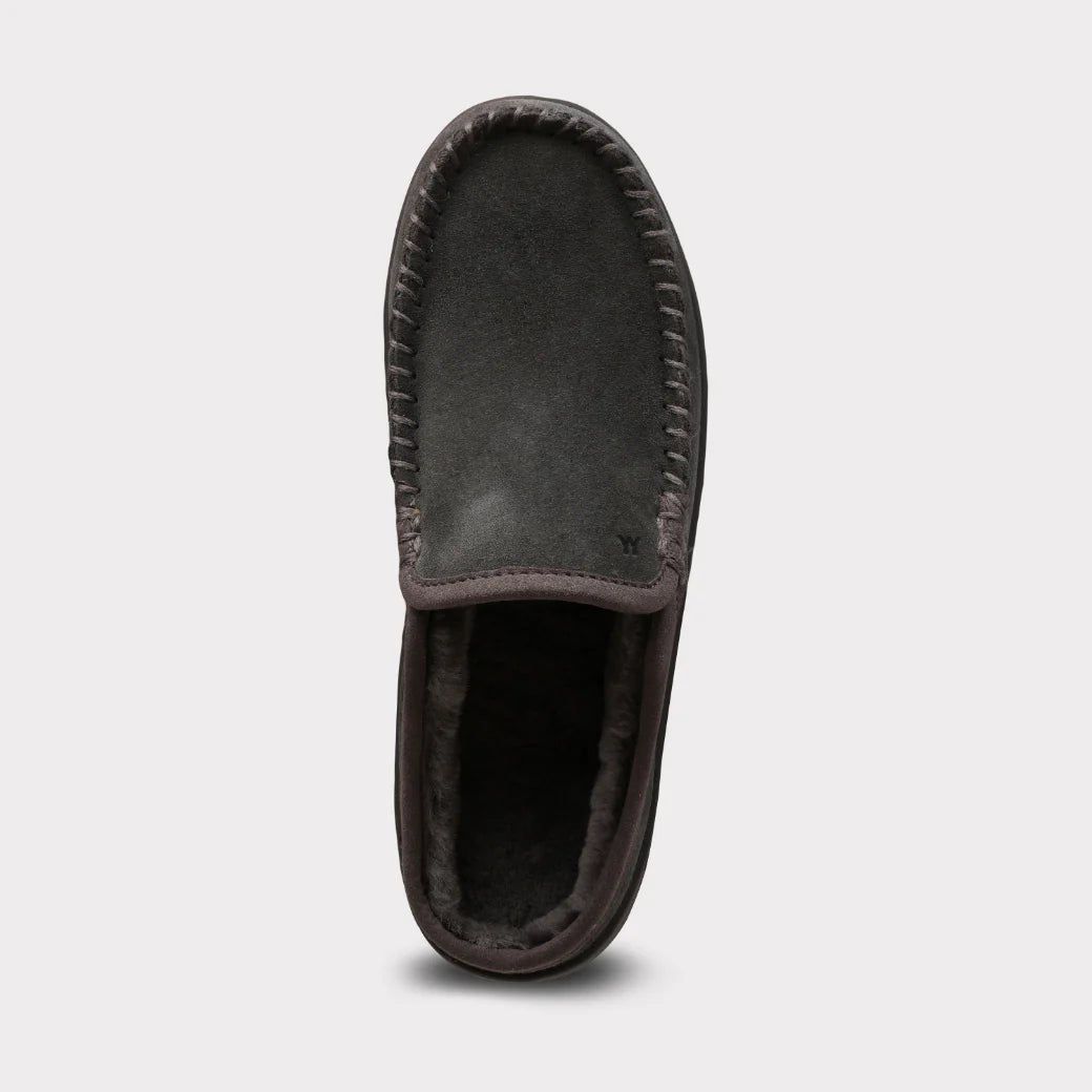  Mykos Craig Men's Slip-on Mule Slipper - Charcoal - Bonton