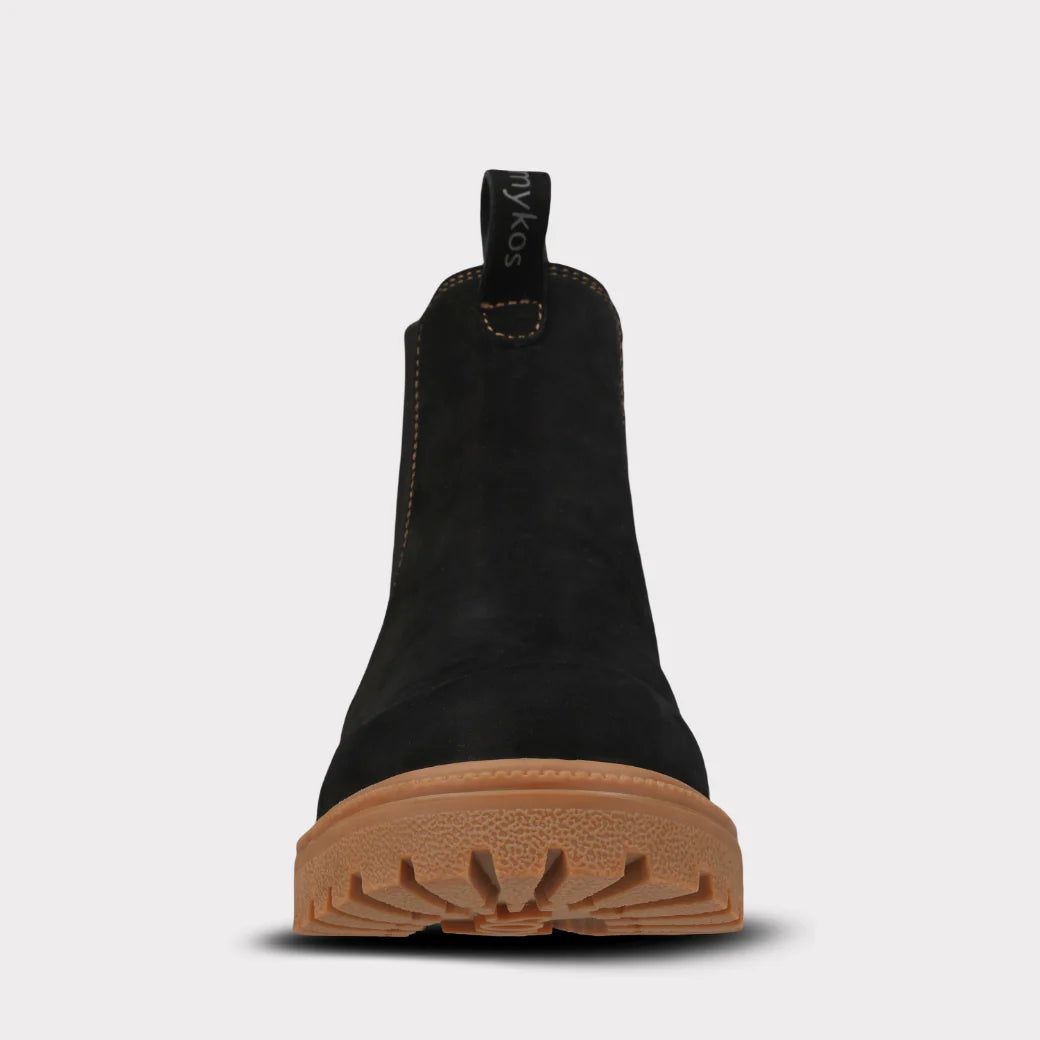  Mykos Marcus Men's Pull-on Chelsea Boot - Black/Gum - Bonton