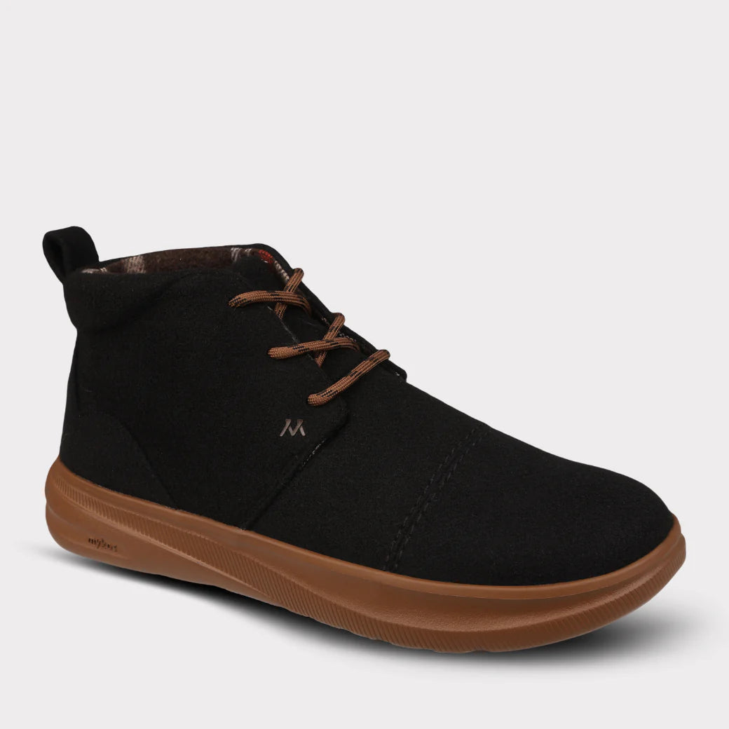 Mykos Koen Men's Lace-Up Sneaker - Black/Gum - Bonton