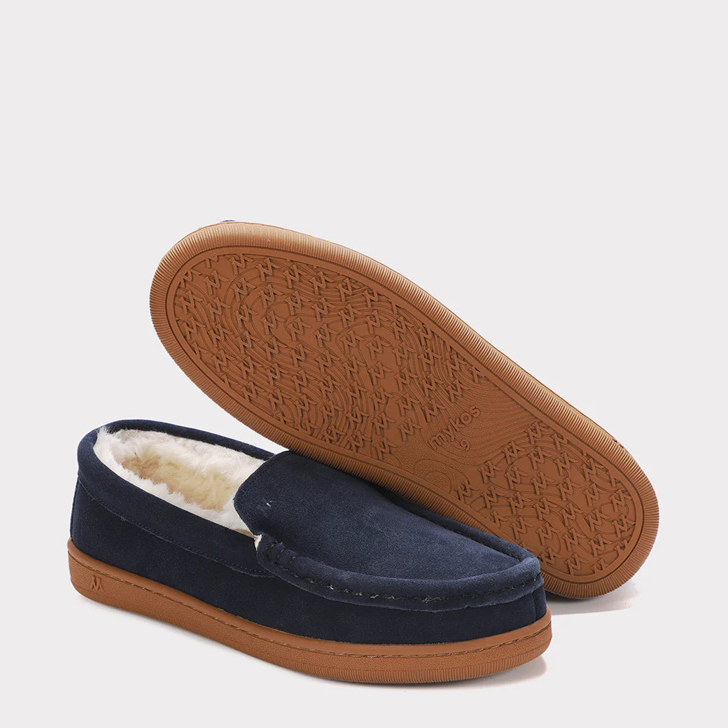  Mykos Harrison Moc Men's Slip-on Moccasin - Navy/Gum - Bonton