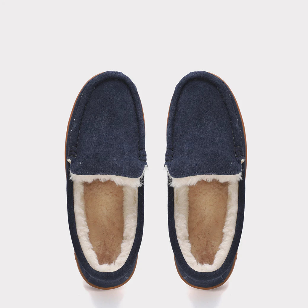  Mykos Harrison Moc Men's Slip-on Moccasin - Navy/Gum - Bonton