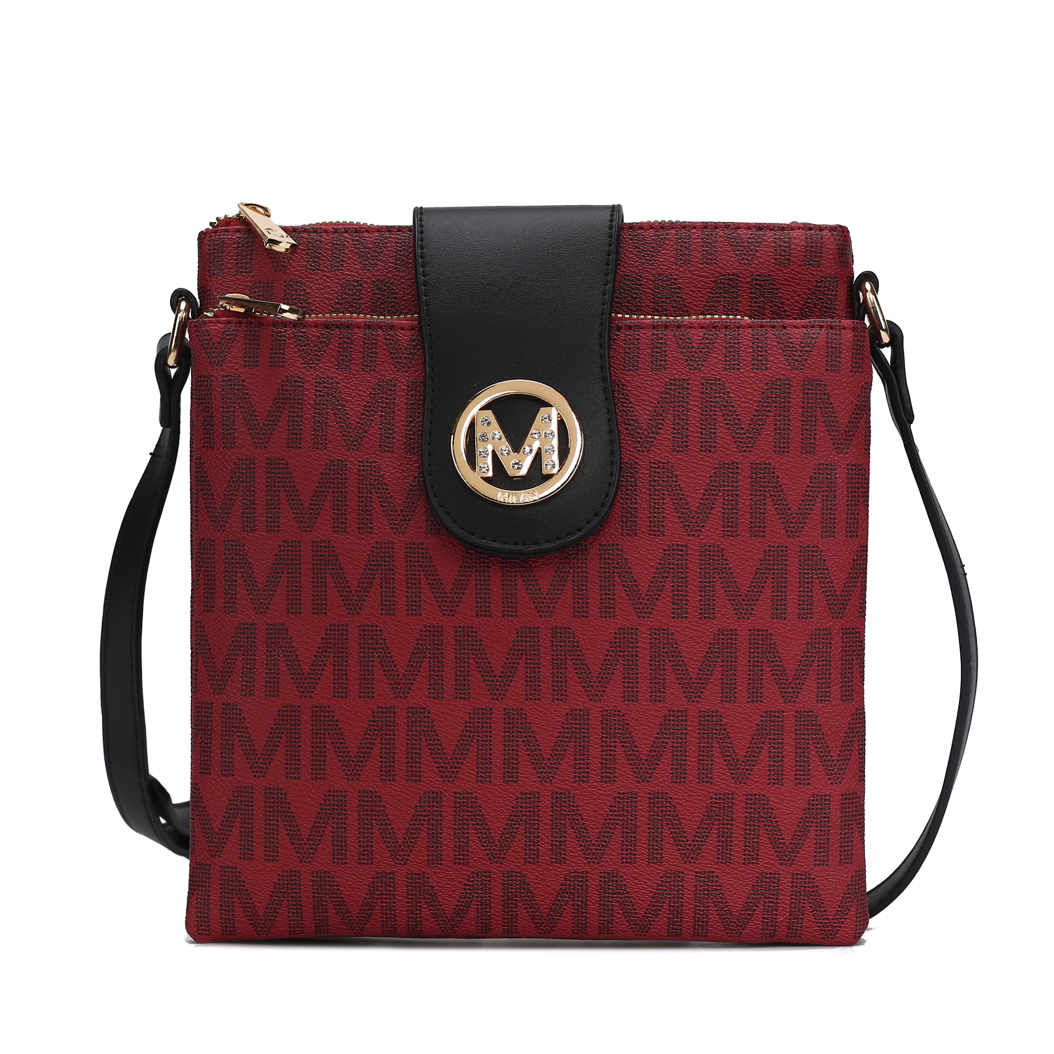  MKF Collection Wrigley Signature Crossbody Bag - Red - Bonton