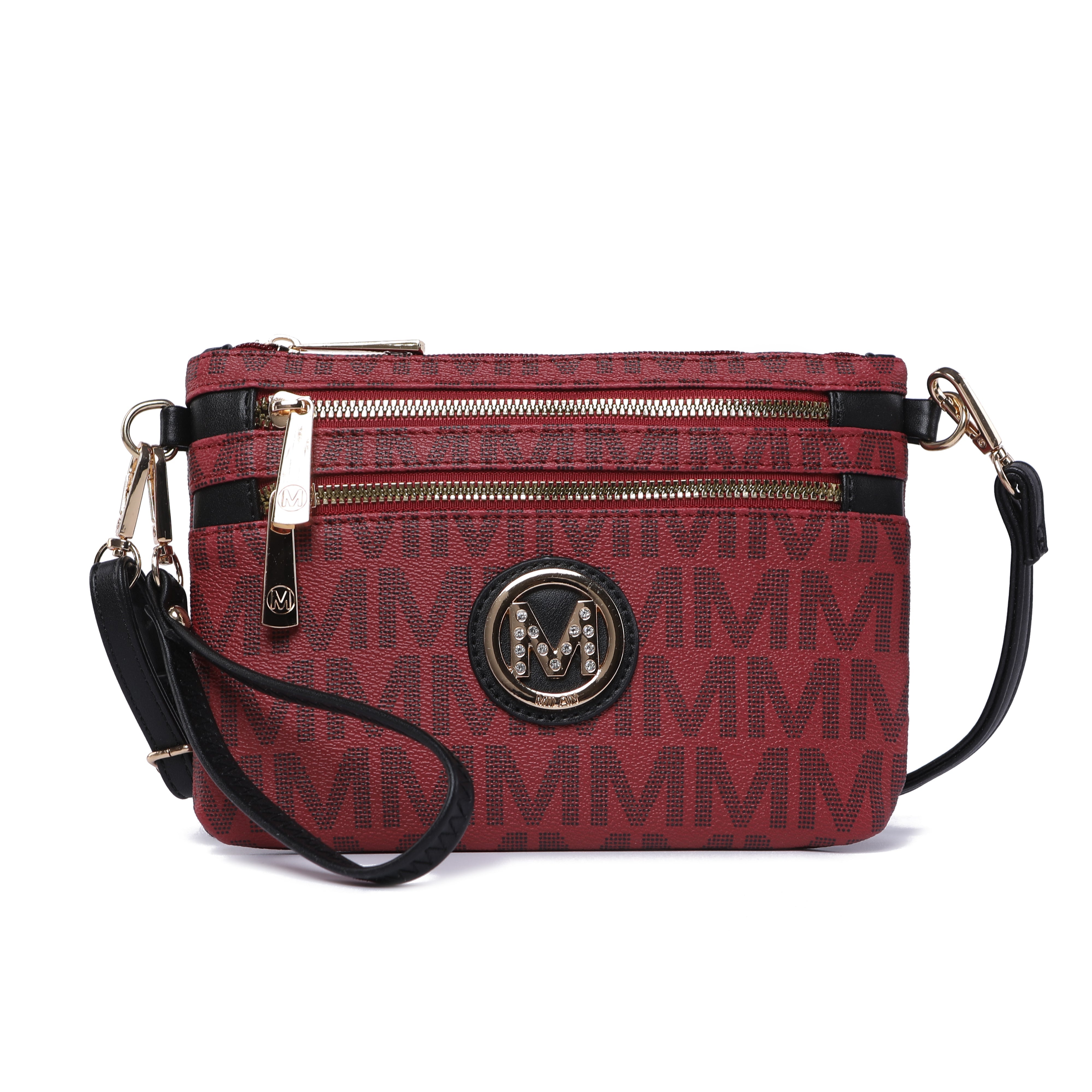  MKF Collection Geneve Signature Phone Crossbody Bag - Black - Bonton