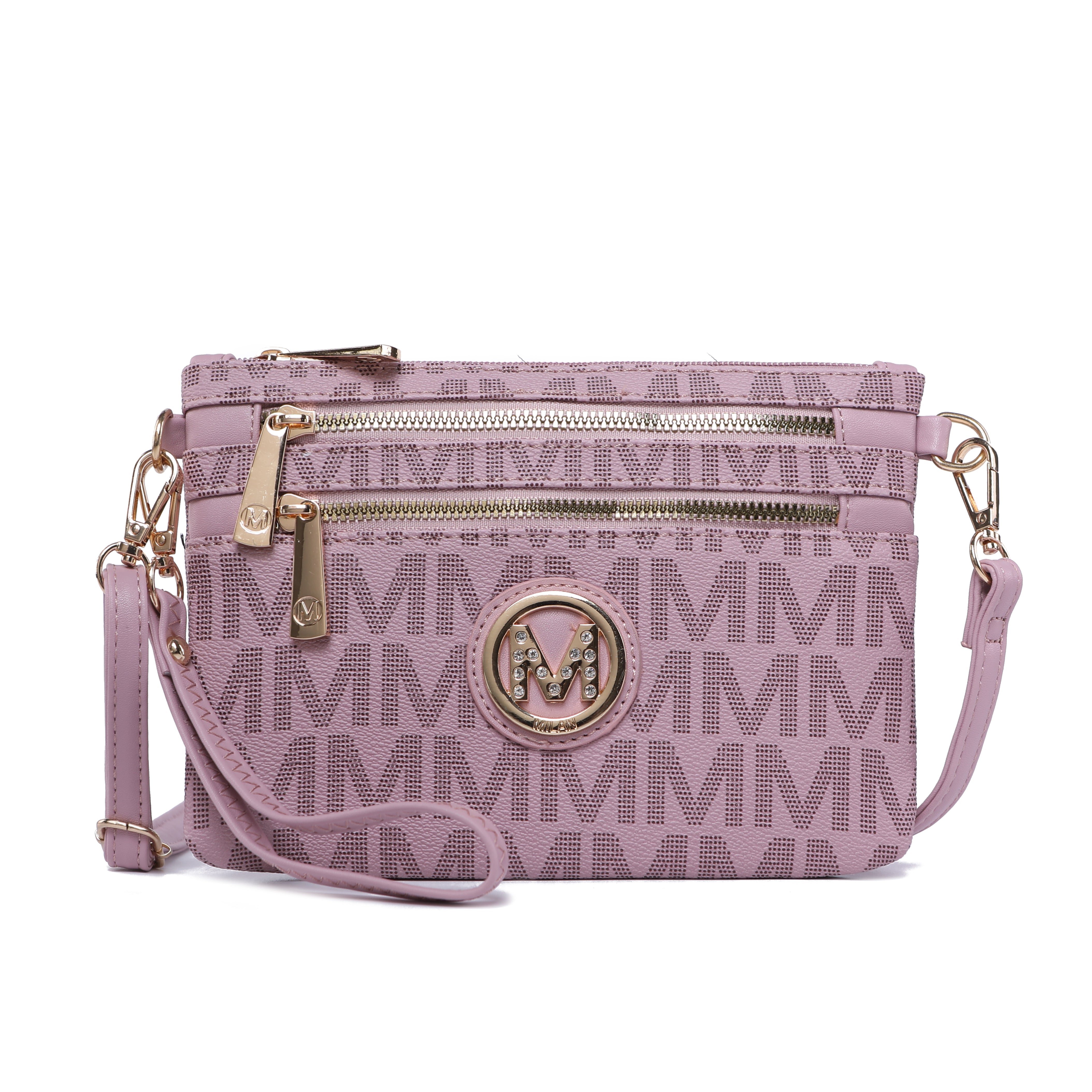  MKF Collection Geneve Signature Phone Crossbody Bag - Black - Bonton
