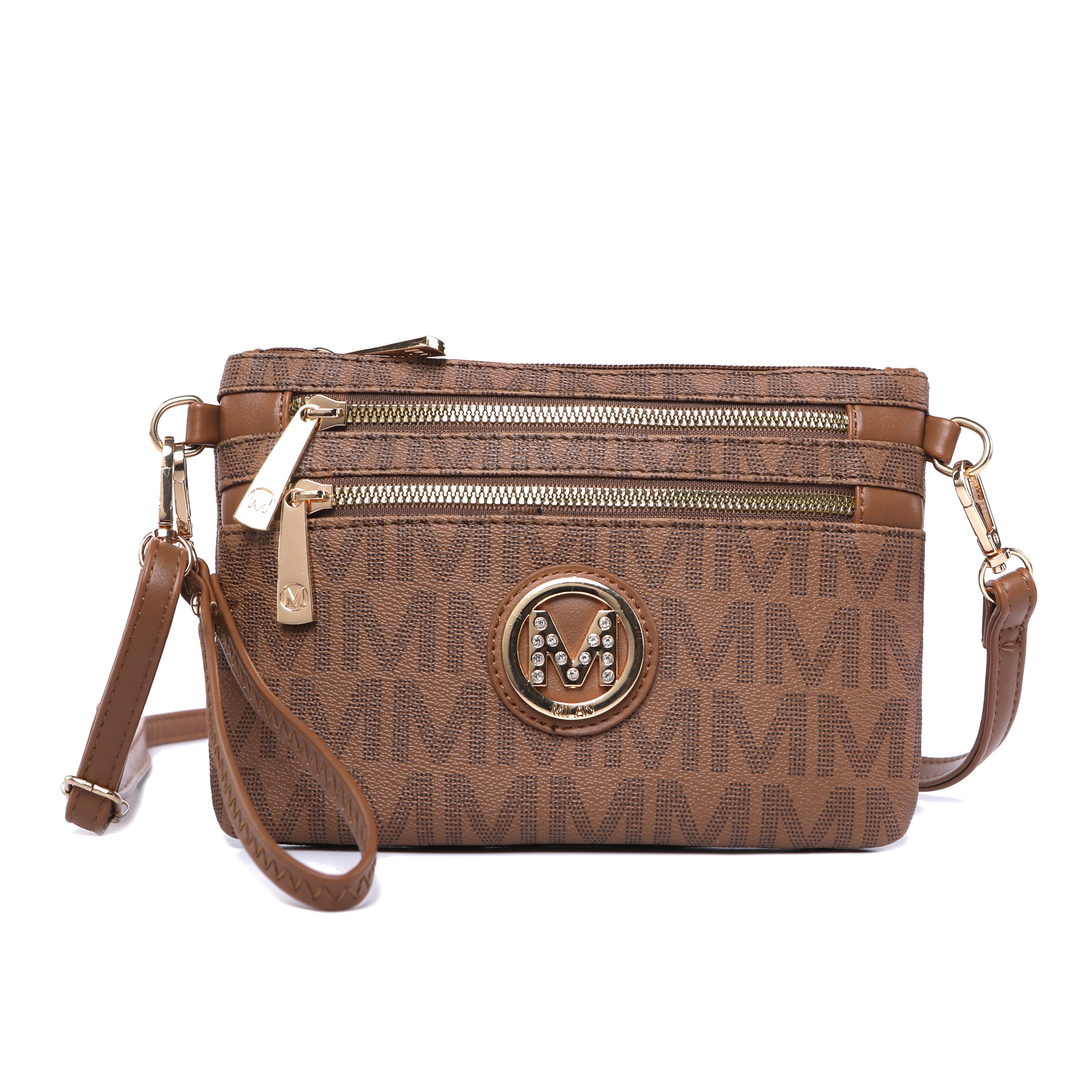  MKF Collection Geneve Signature Phone Crossbody Bag - Black - Bonton