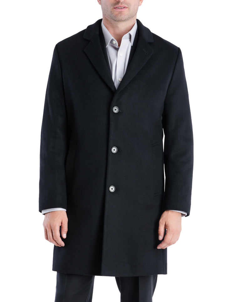 Wool Top Coat Black