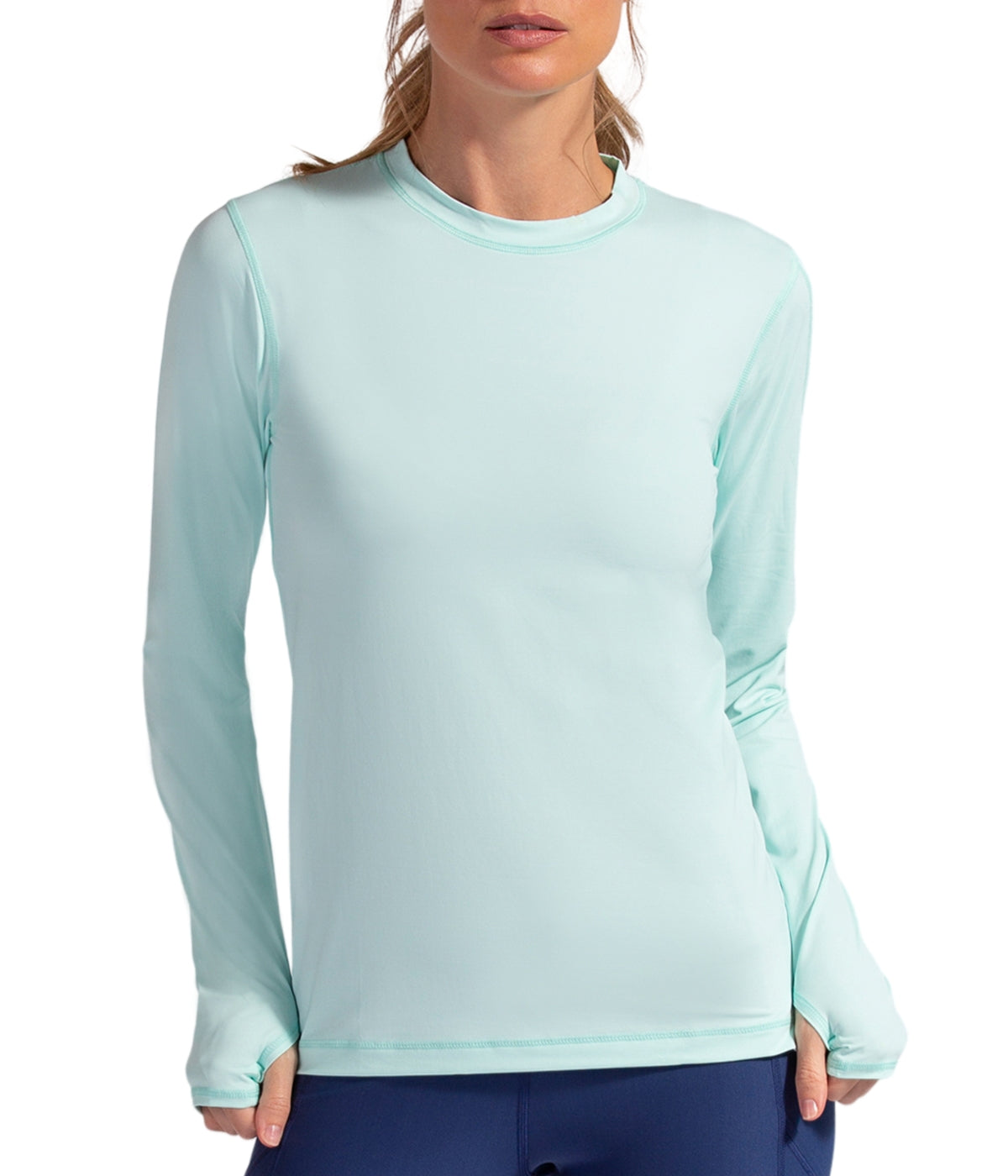  BloqUV BloqUV Women's UPF 50+ Sun Protection Long Sleeve Sun Shirt 24/7 Top - Mint - Bonton