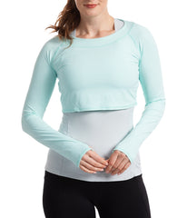 BloqUV Women's UPF 50+ Sun Protection Crop Top