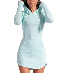 BloqUV Women's UPF 50+ Sun Protection Hoodie Dress