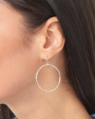 Dangle Earrings with Large Hoops