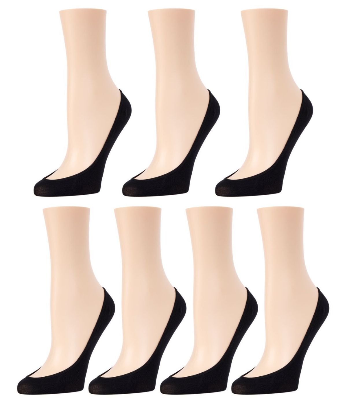Ballerina Micro Liner Socks 7-Pack Black
