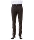  Solid Flat Front Dinner Trousers Suit Separates Dress Pants Dark Grey - Dark Grey - Bonton