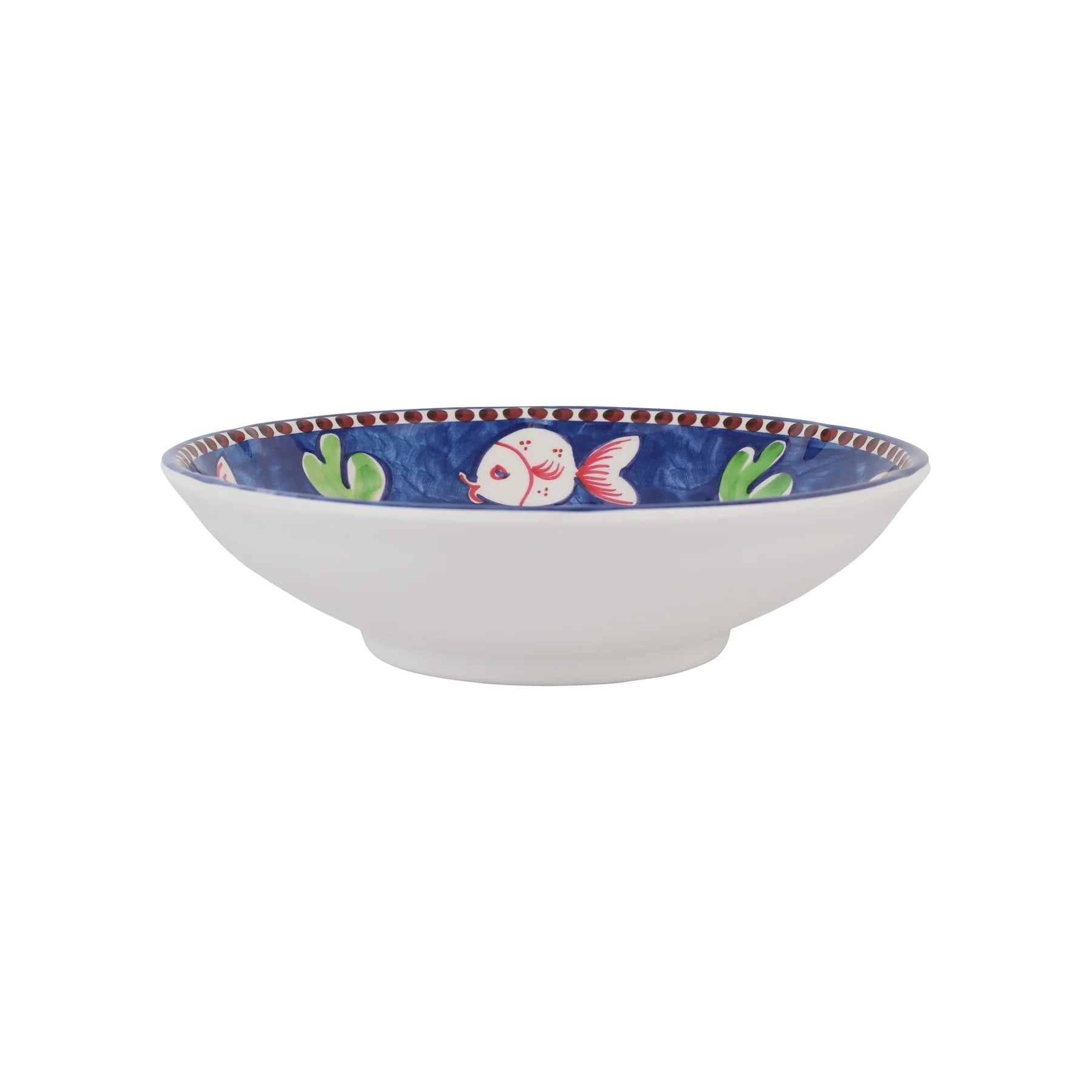  Vietri Melamine Campagna Pesce Pasta Bowl - Blue - Bonton