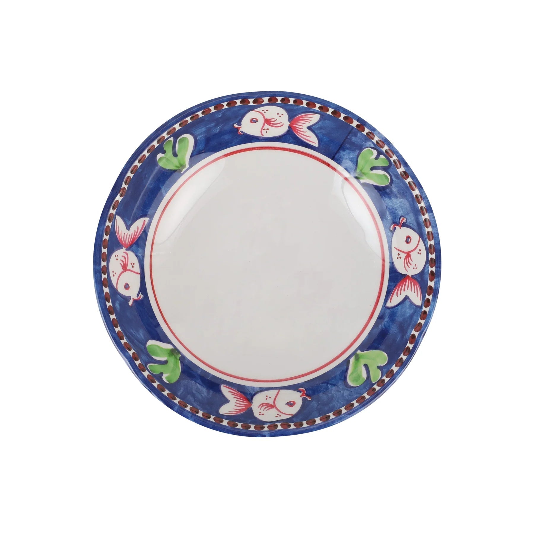  Vietri Melamine Campagna Pesce Pasta Bowl - Blue - Bonton