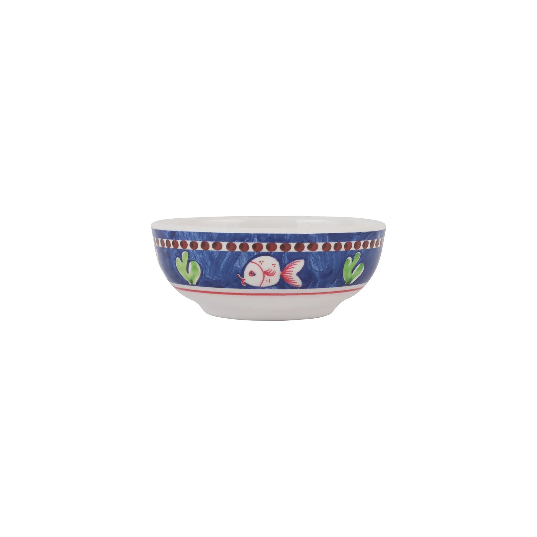  Vietri Melamine Campagna Pesce Olive Oil Bowl - Blue - Bonton