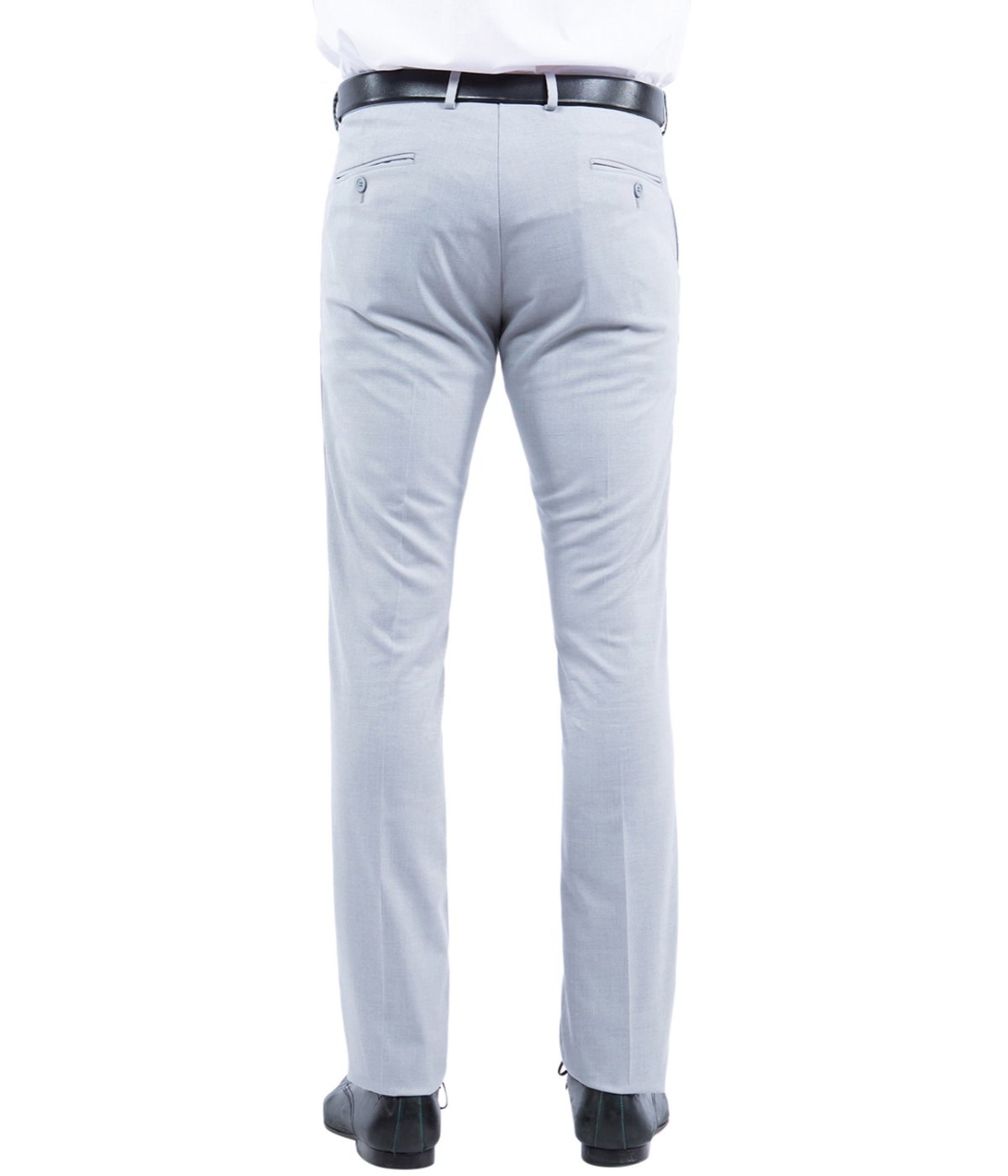  Tuxedo Separates Dress Pants Solid Tuxedo Trousers Light Grey - Light Grey - Bonton