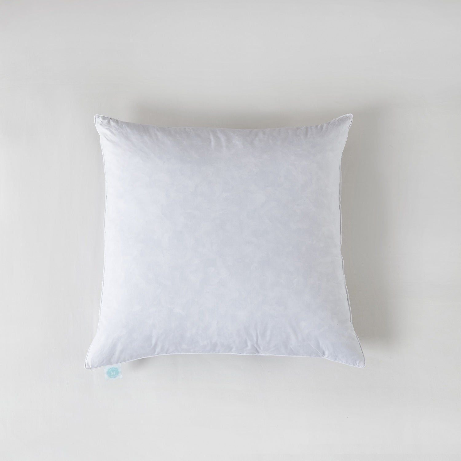  Martha Stewart Euro Square Firm Feather Pillows 2 Pack - White - Bonton