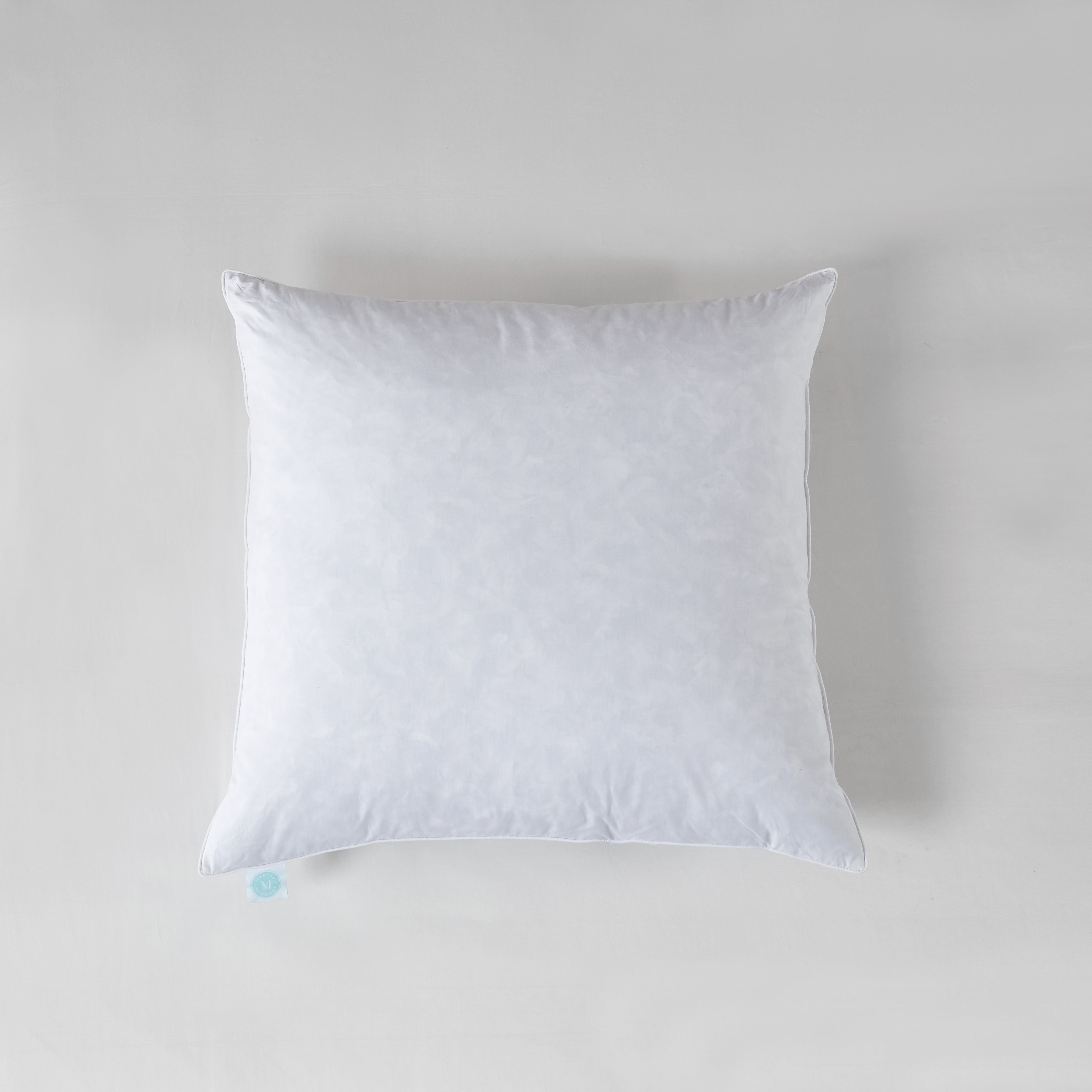  Martha Stewart Cotton Mid-Firm Decorative Feather Pillow 2 Pack - White - Bonton