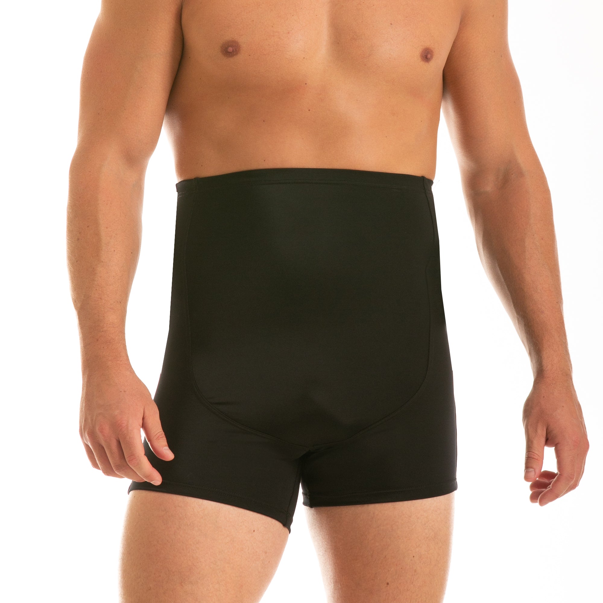  InstantFigure Insta Slim Compression Mid Waist Slimming Boxer Short MS2213 - Black - Bonton
