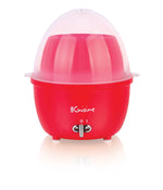 Electric Mini Food Steamer and Egg Cooker with Auto Shut Off Feature Red