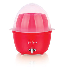 Electric Mini Food Steamer and Egg Cooker with Auto Shut Off Feature Red