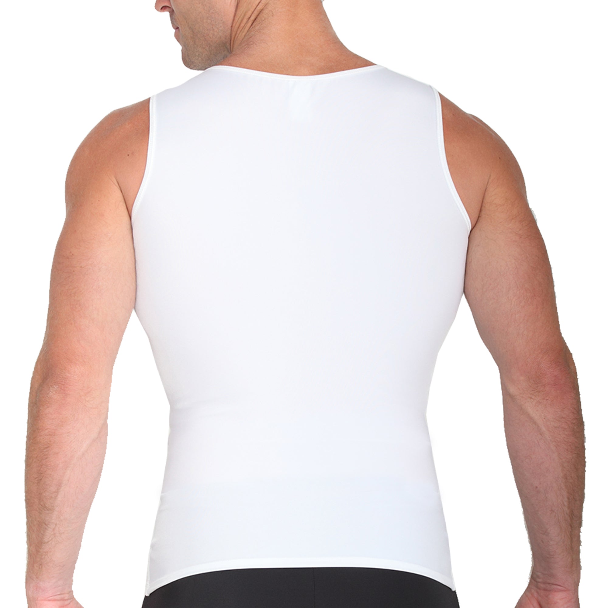  InstantFigure Insta Slim Sleeveless Compression Muscle Tank Panel Belt MSFP01 - Black - Bonton