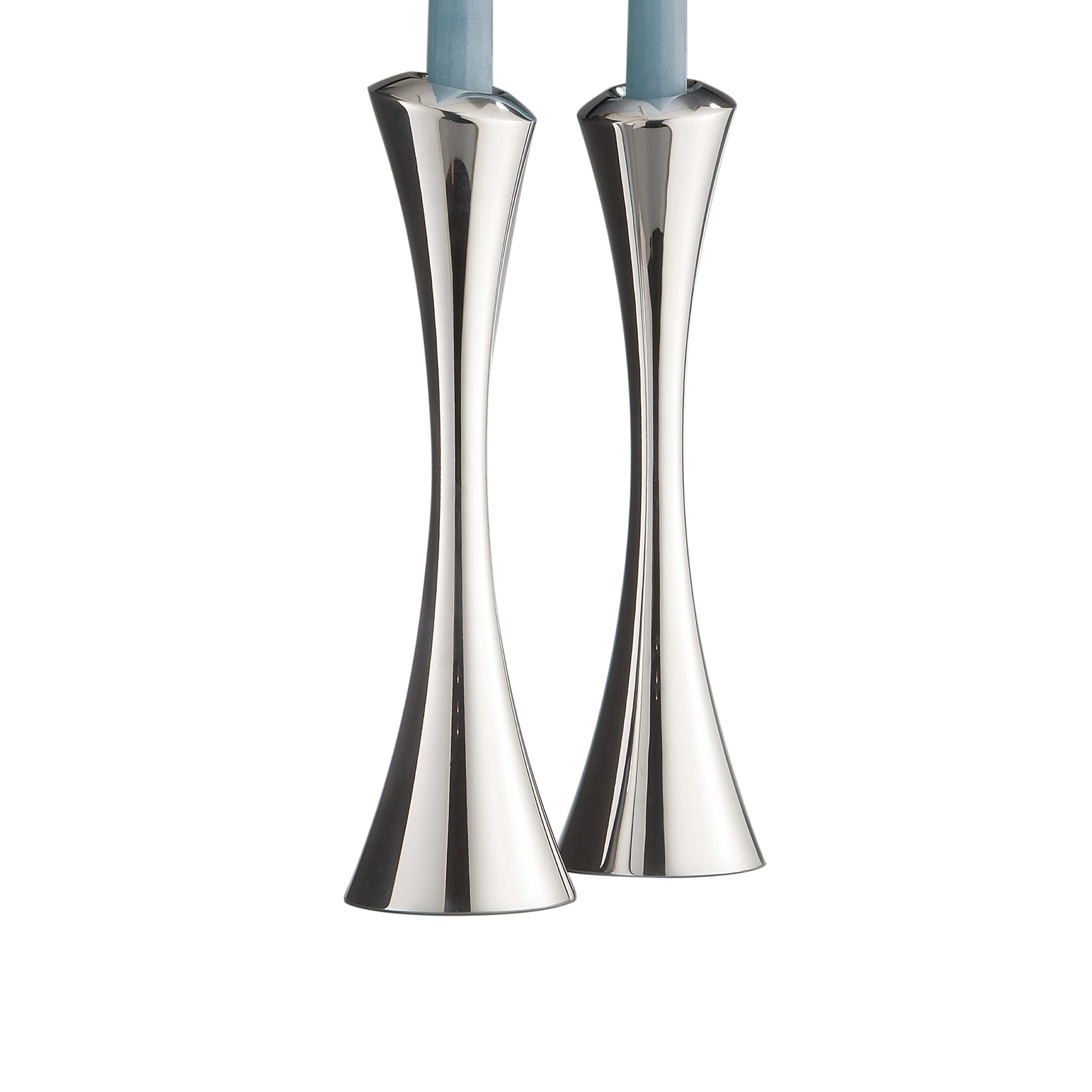  Nambe Aquila Candlesticks Pair - Silver - Bonton