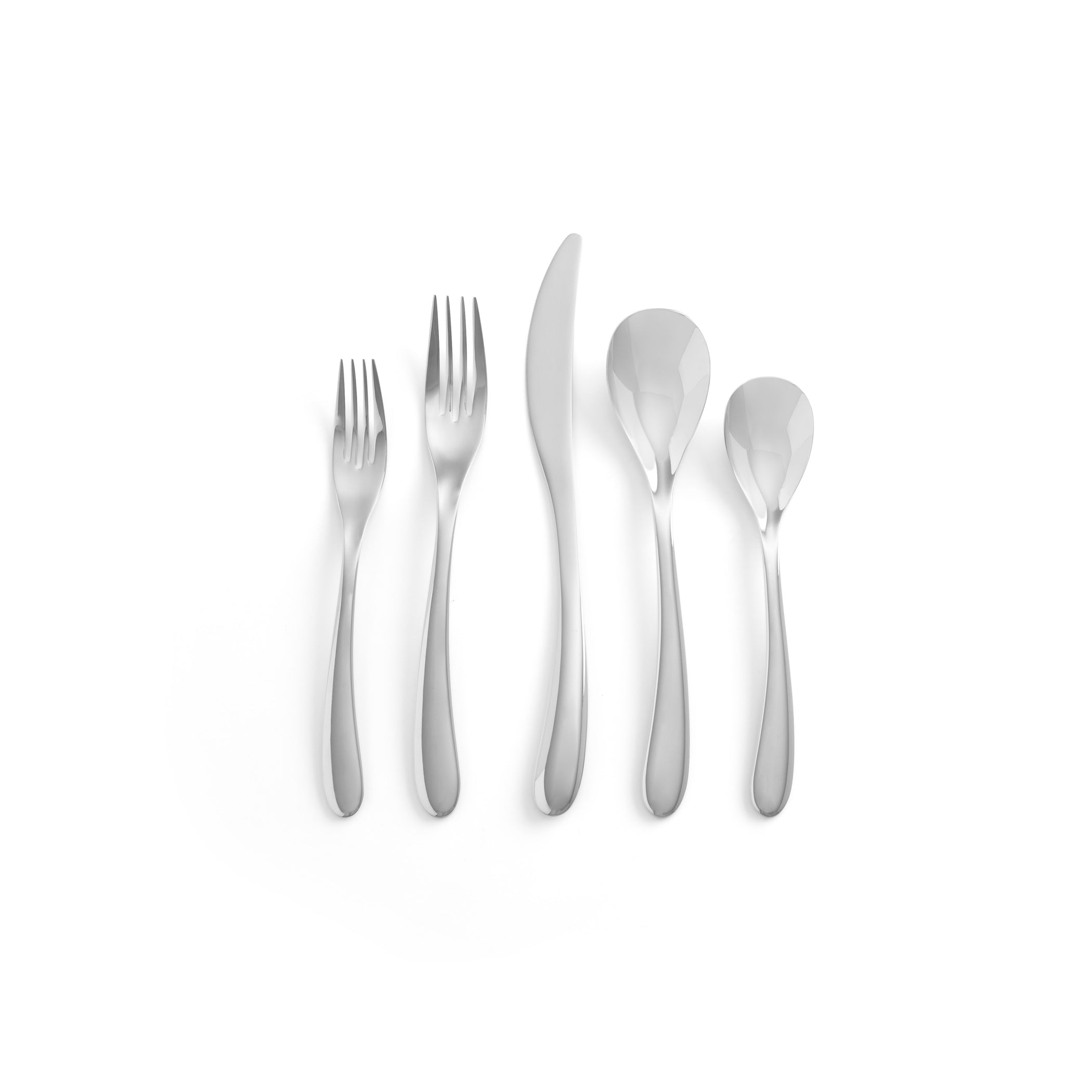  Nambe Portables 5-Piece Flatware Set - Silver - Bonton