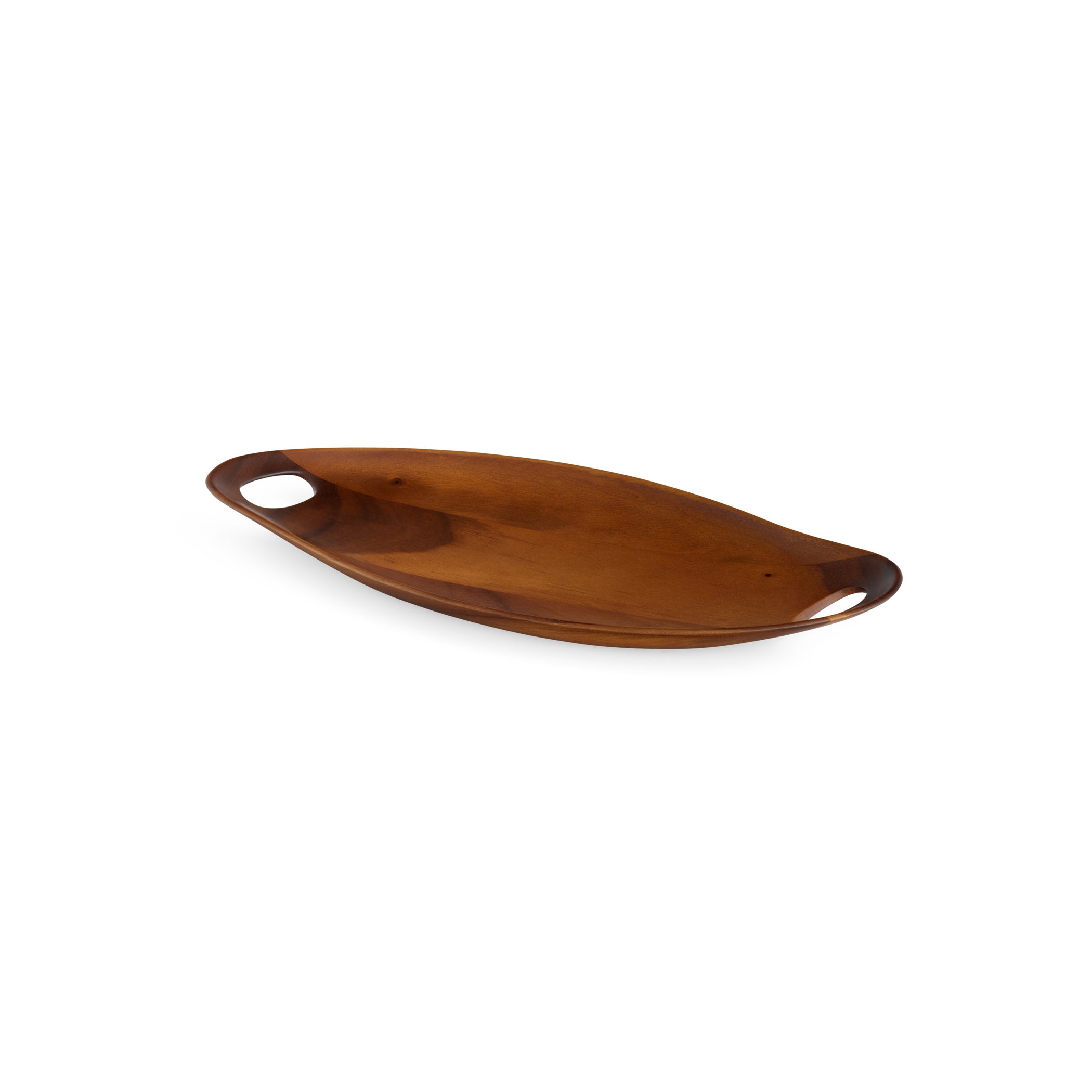  Nambe Portables Wood Tray - Brown Wood - Bonton