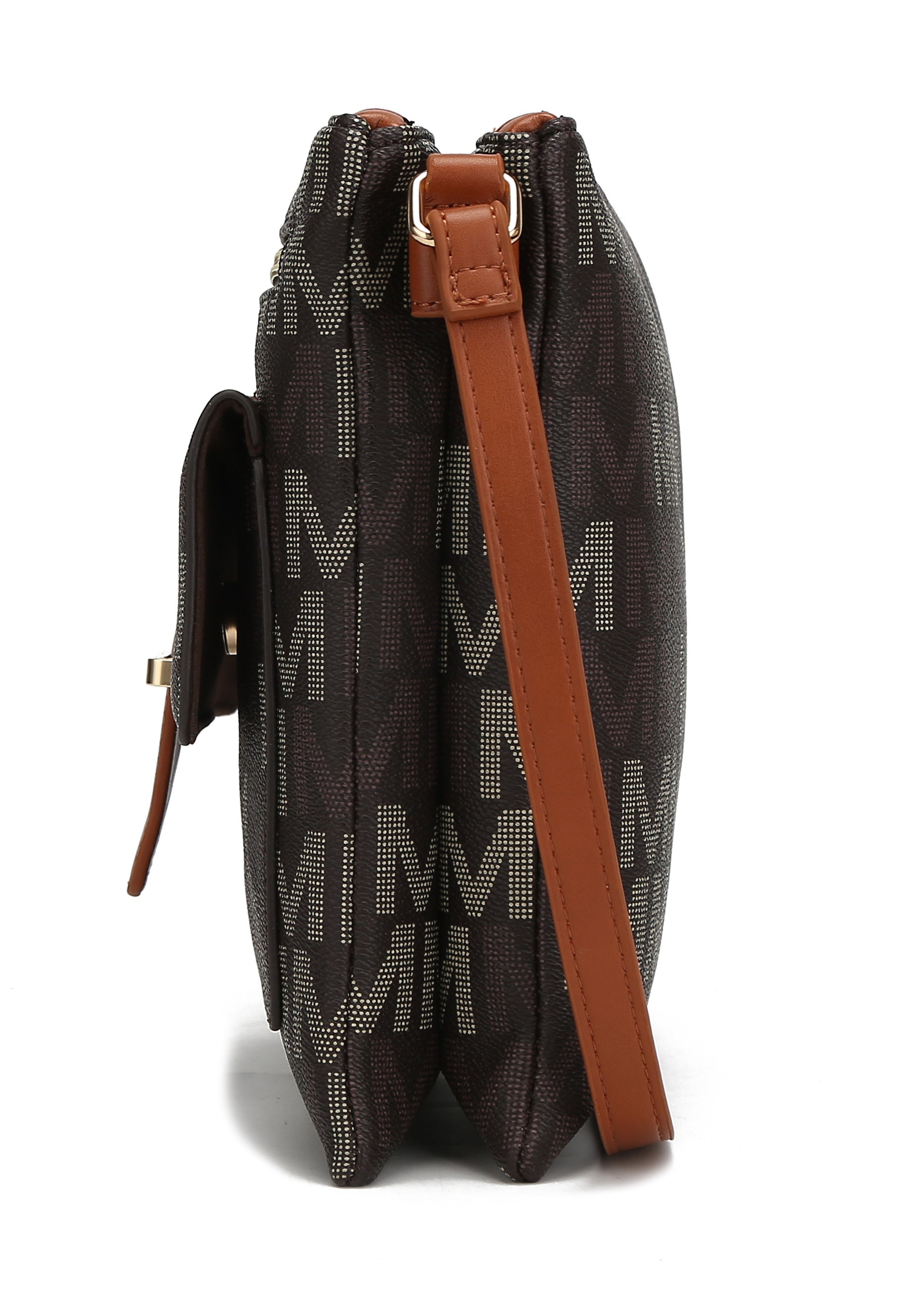  MKF Collection Jeni Signature Crossbody Bag - Beige - Bonton
