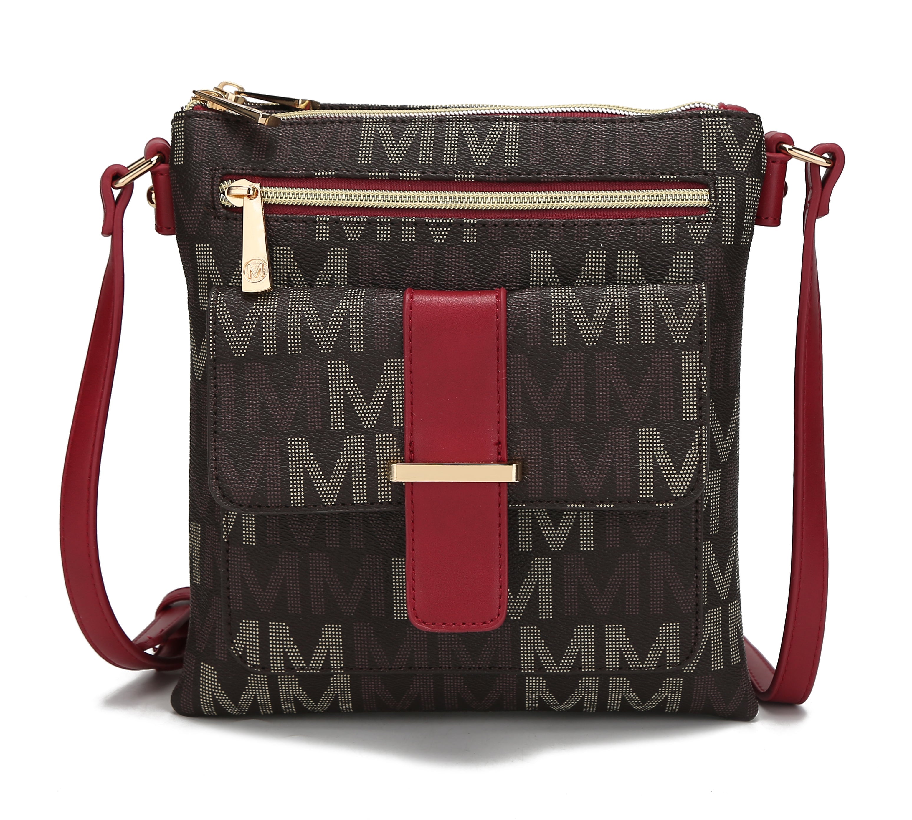  MKF Collection Jeni Signature Crossbody Bag - Beige - Bonton