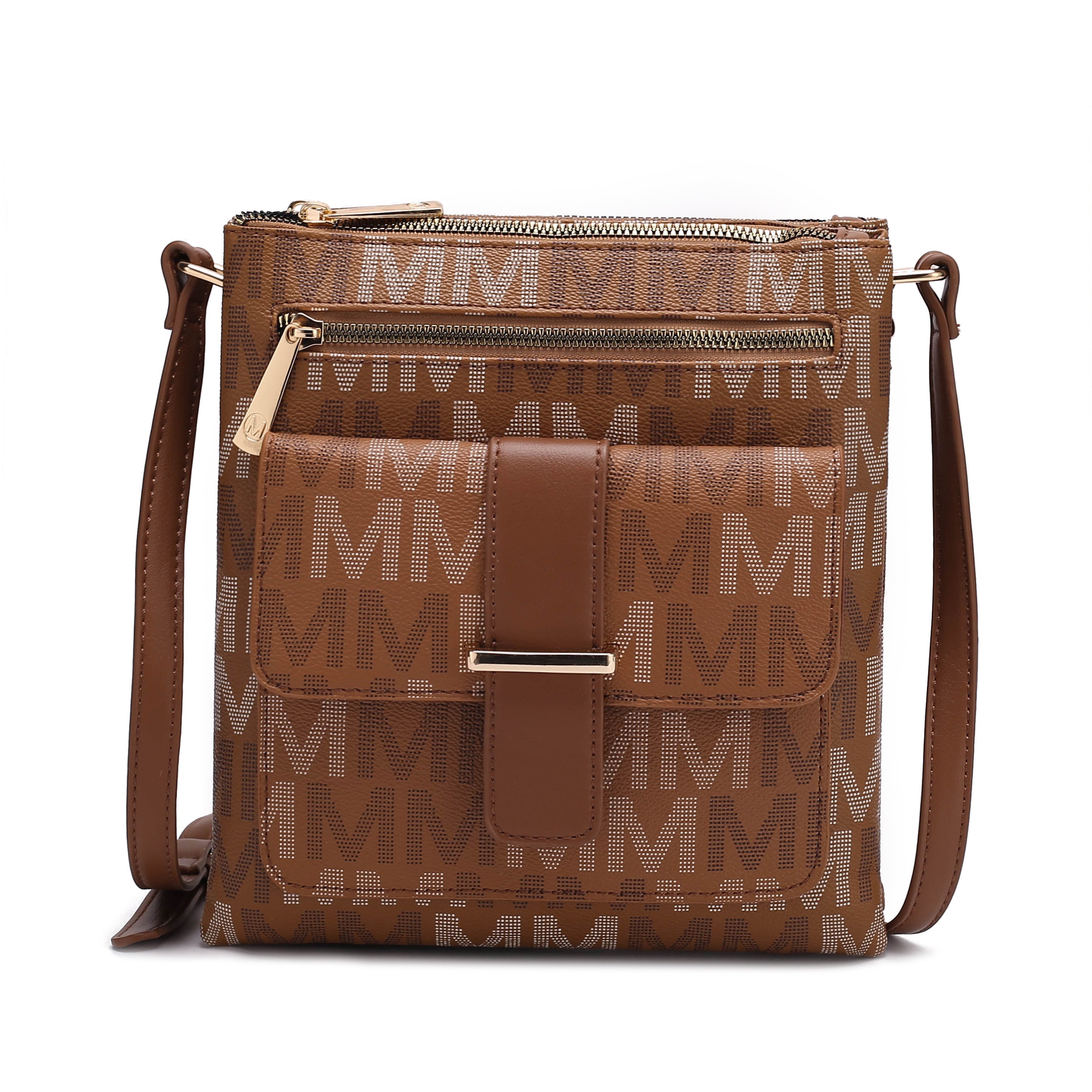  MKF Collection Jeni Signature Crossbody Bag - Beige - Bonton