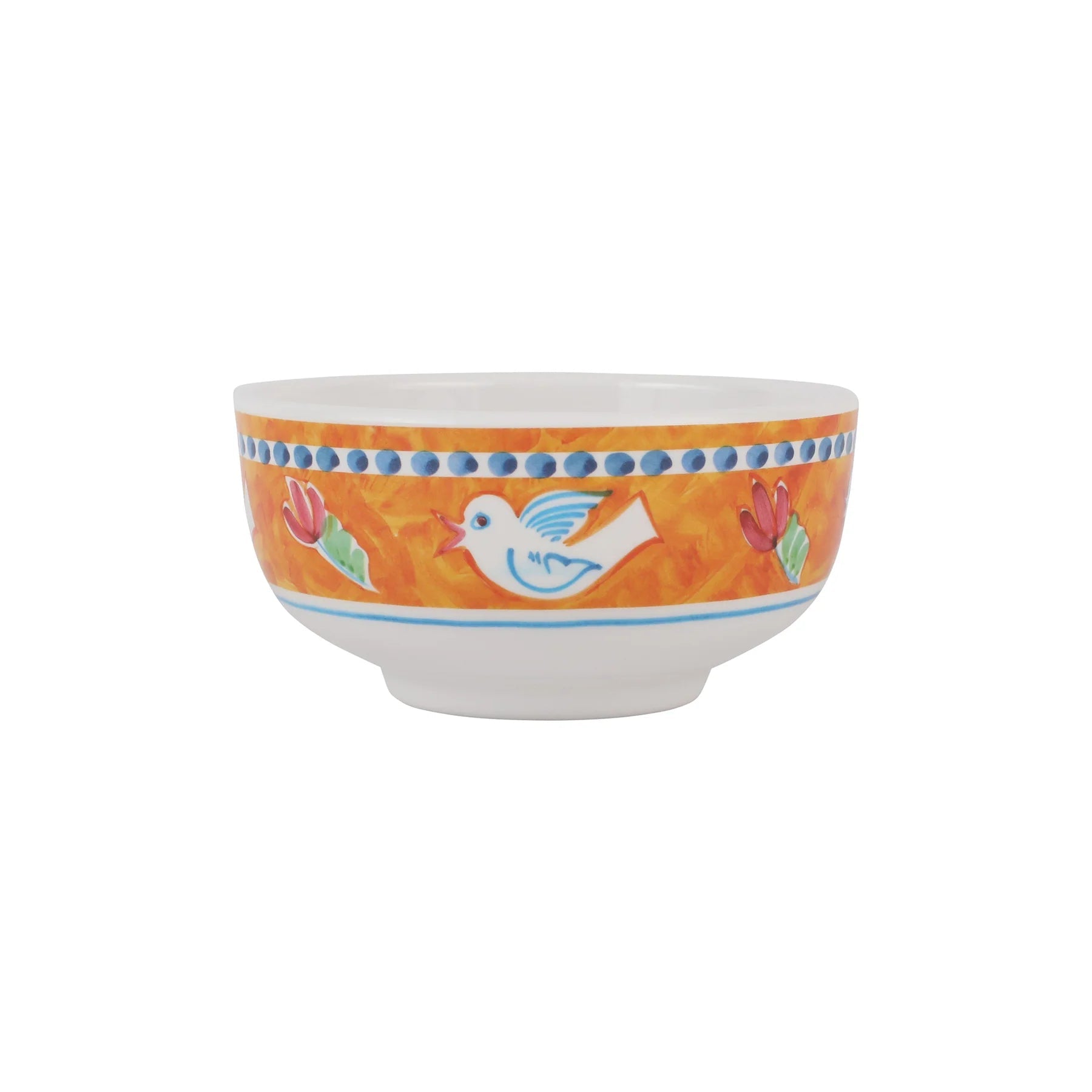  Vietri Melamine Campagna Uccello Cereal Bowl - Tangerine - Bonton