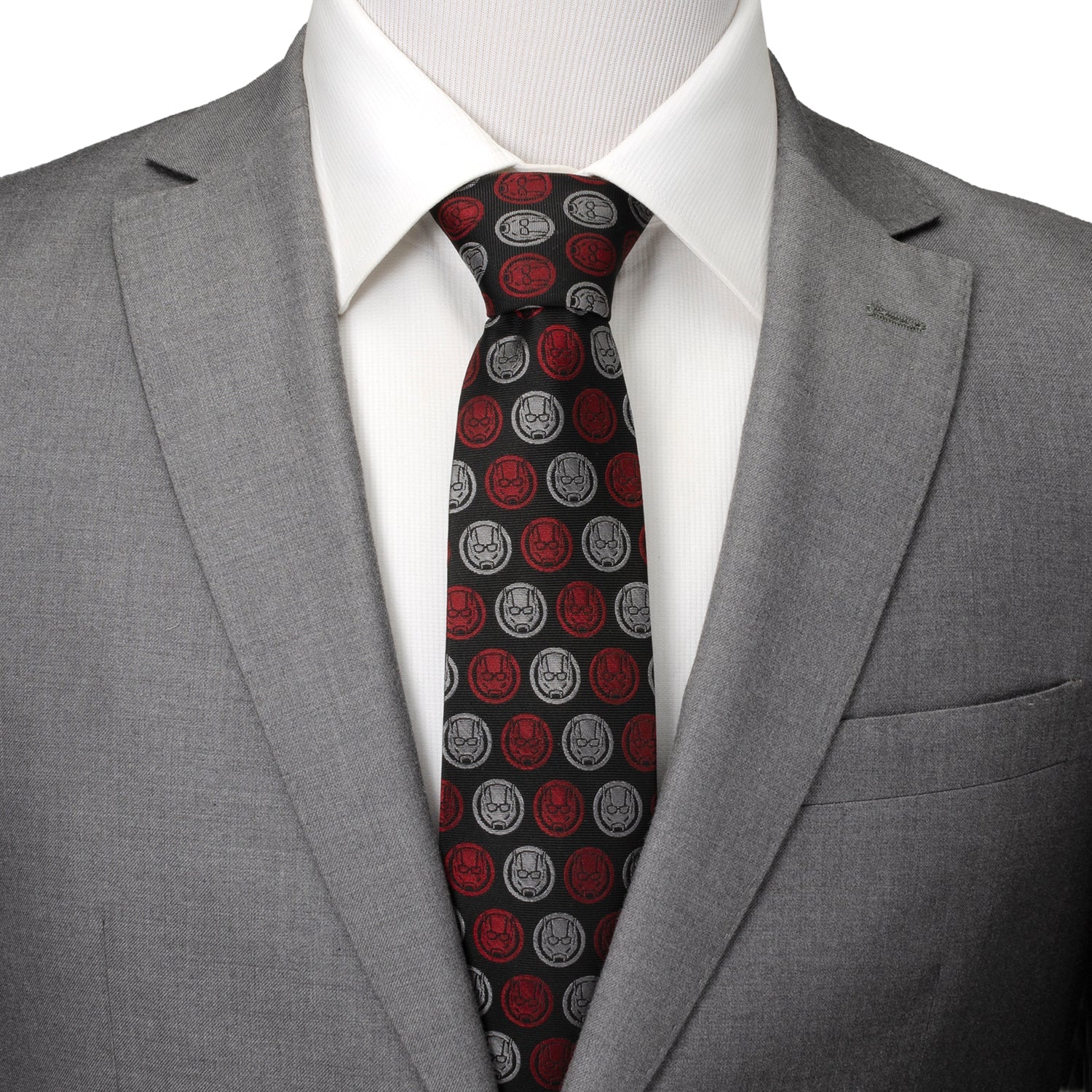  Cufflinks Ant-Man Red/Gray Charcoal Tie - Default Title - Bonton