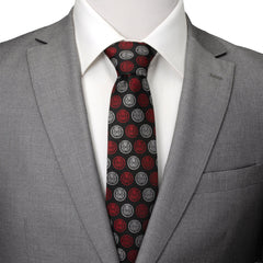 Ant-Man Red/Gray Charcoal Tie