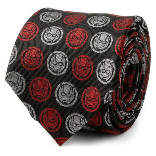 Ant-Man Red/Gray Charcoal Tie